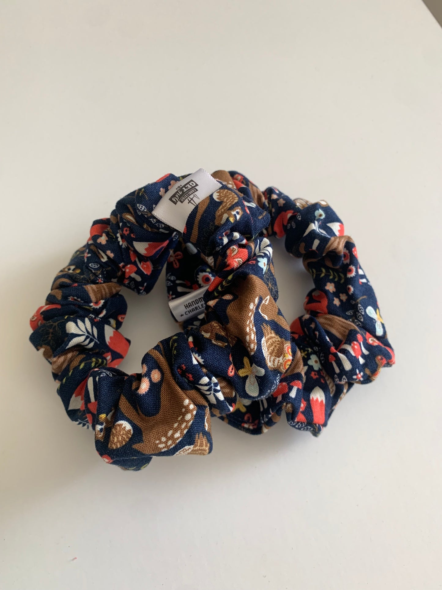 Woodland Spring - Cotton Scrunchie
