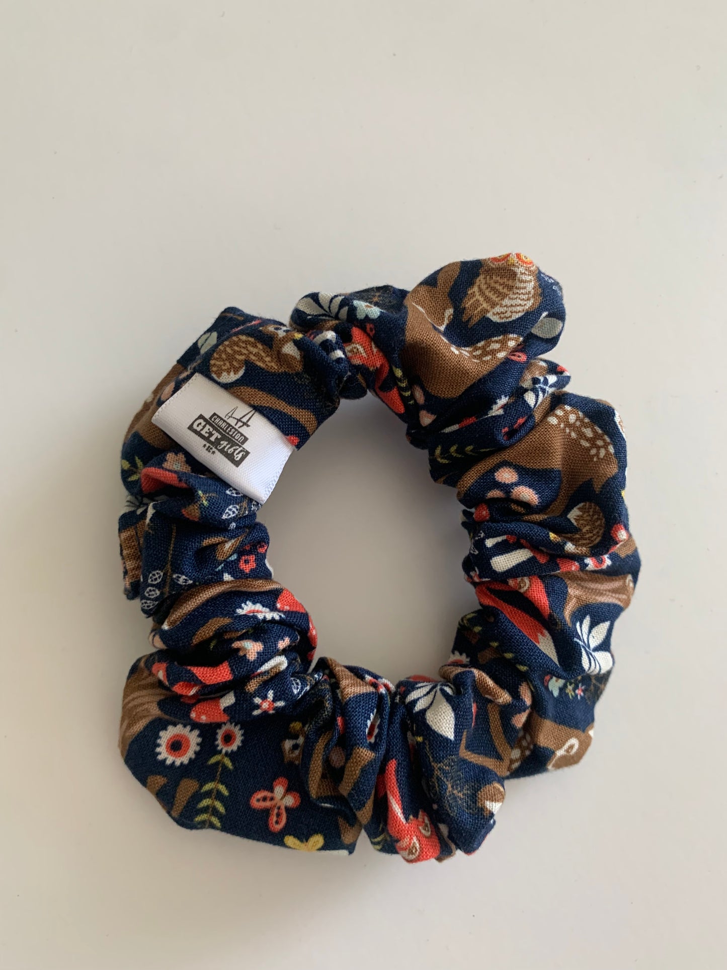 Woodland Spring - Cotton Scrunchie