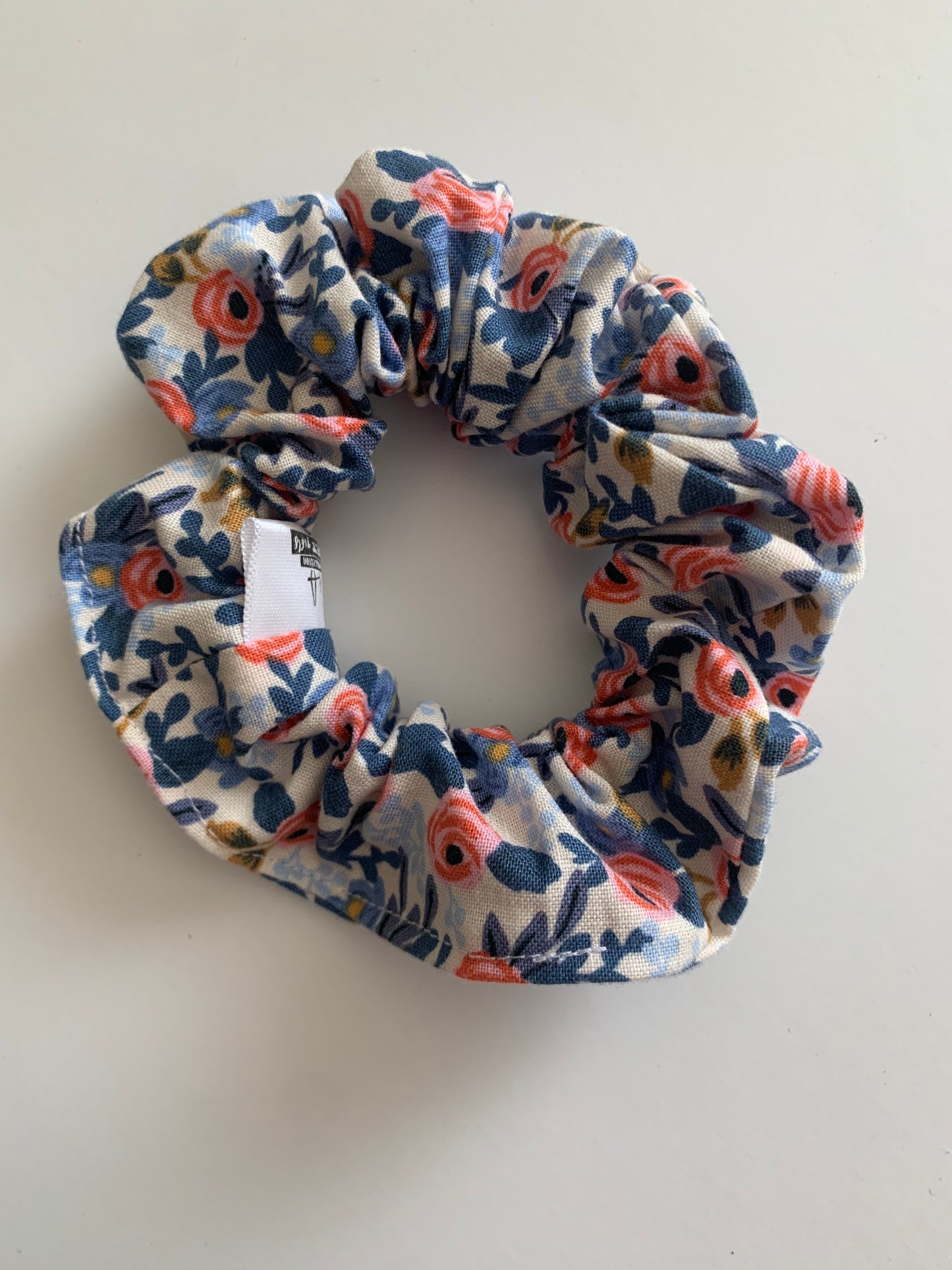 Rosa Periwinkle - Cotton Scrunchie