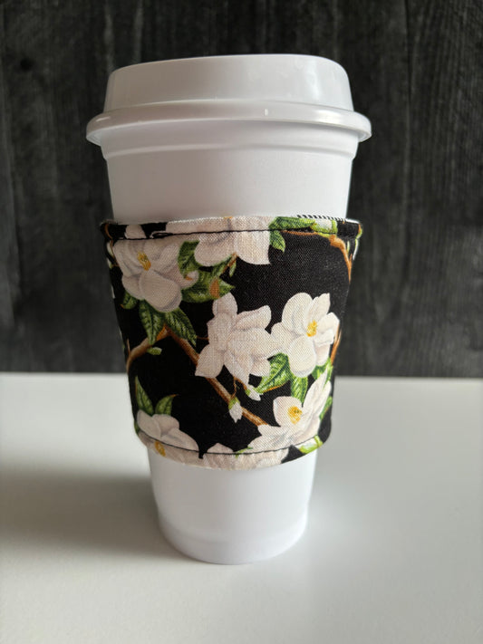 Magnolias - Reusable Coffee Sleeve