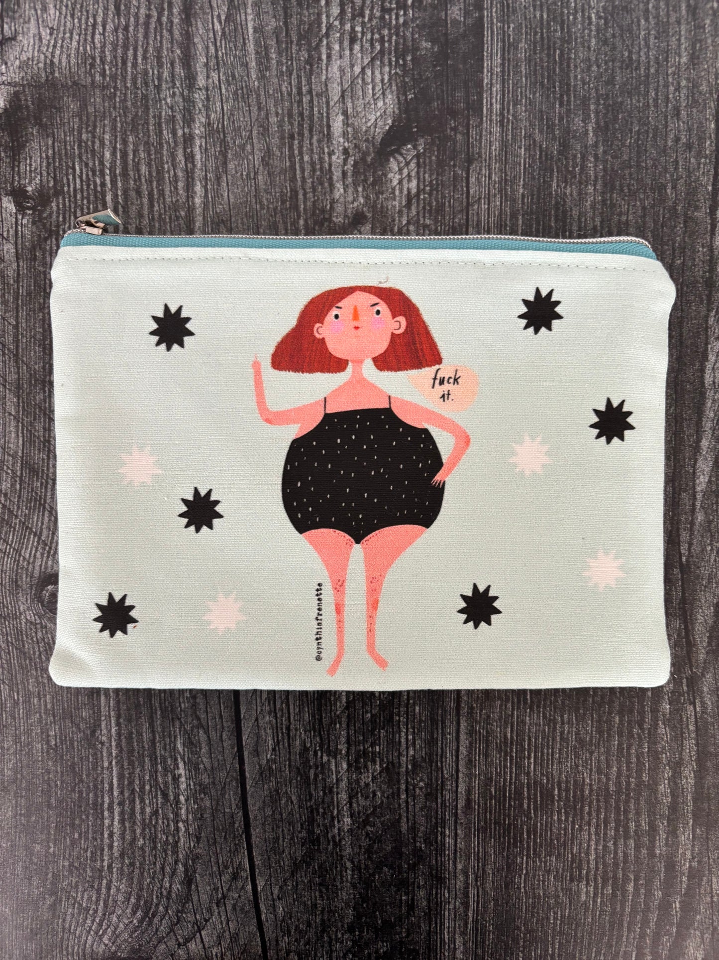 Fuck It - Sweary Zippered Pouch (Medium Sized)