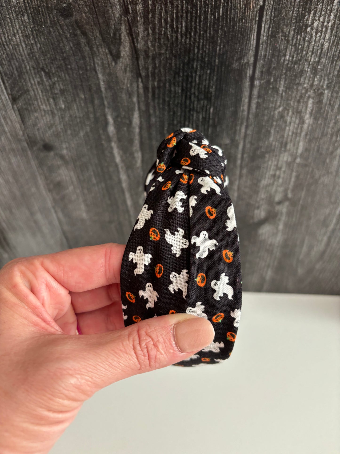 Pumpkins and Ghosts - Knotted Headband