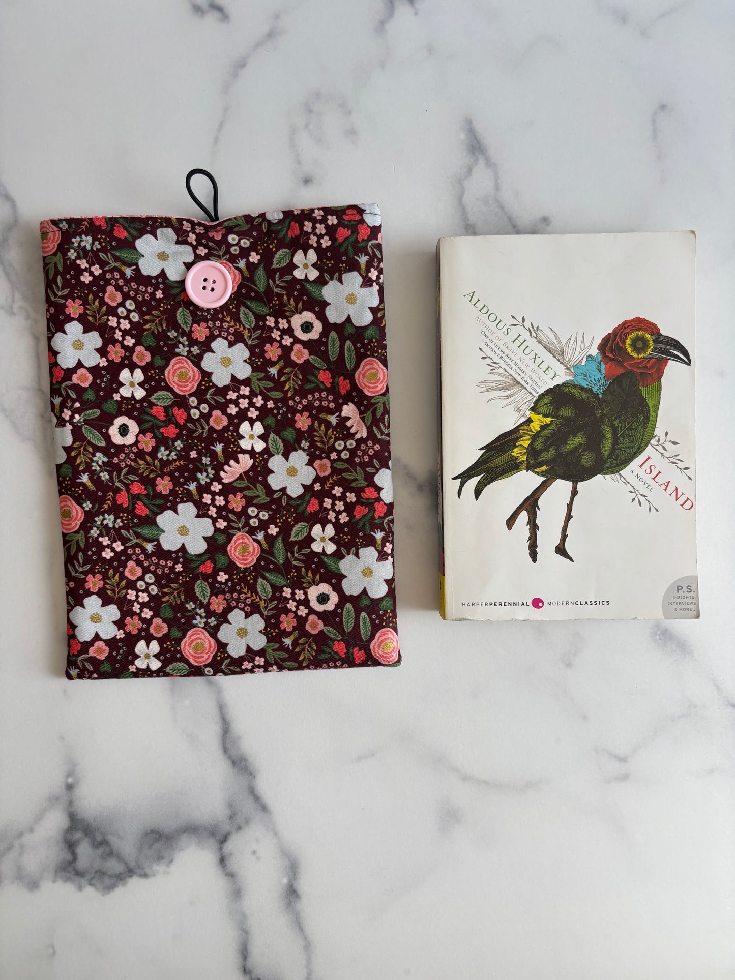 Wild Rose Burgundy - Book Sleeve