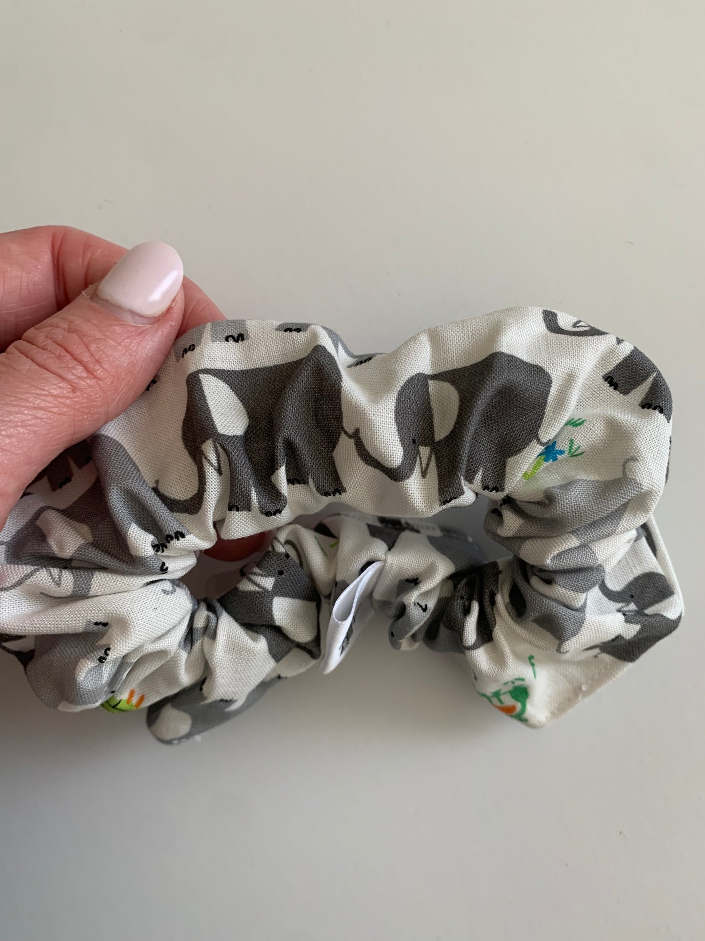Elephants Marching - Cotton Scrunchie