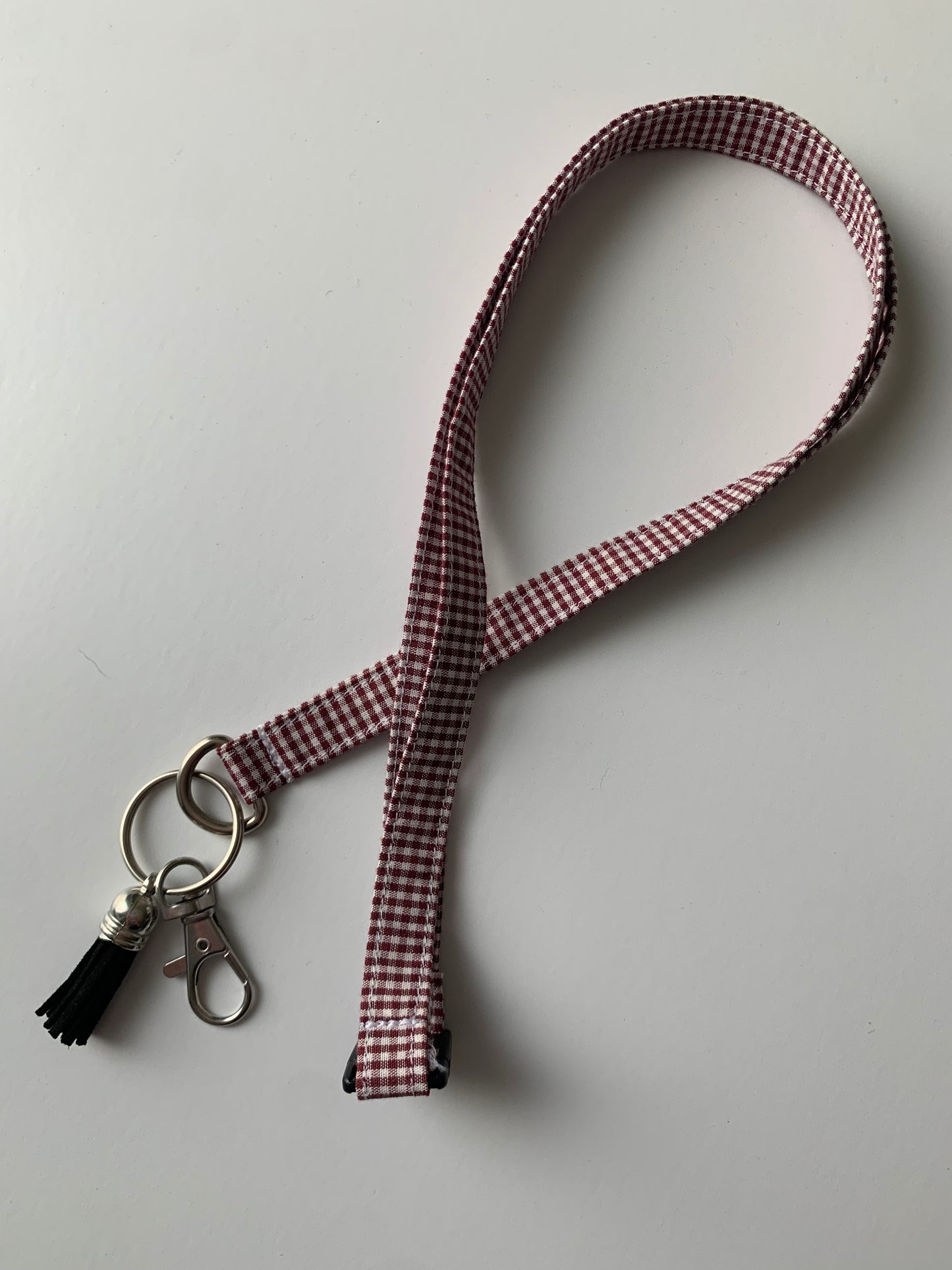 Garnet Gingham - Lanyard