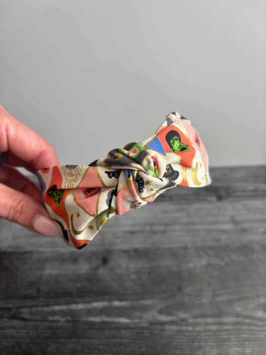 Halloween Argyle - Knotted Headband