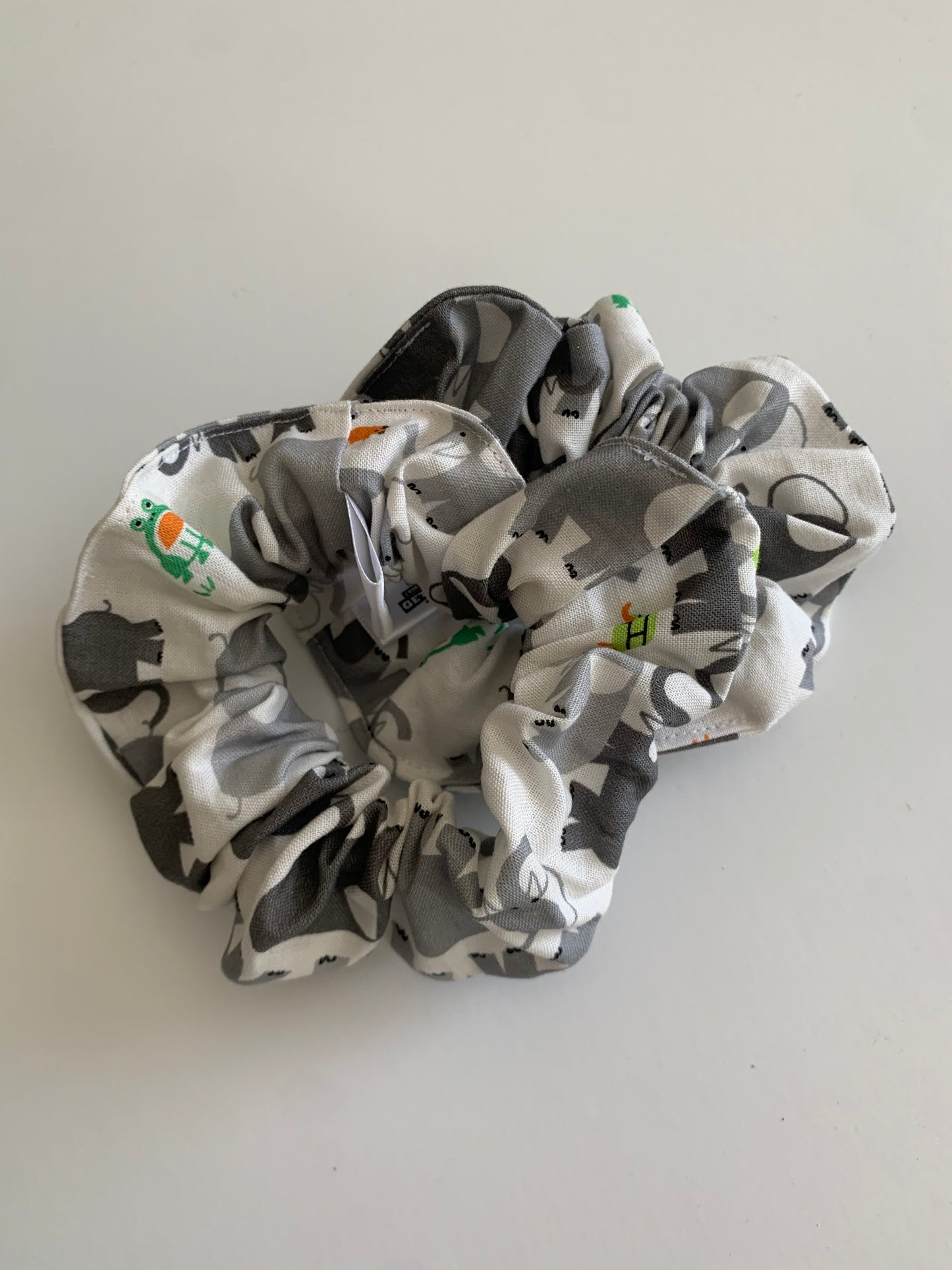 Elephants Marching - Cotton Scrunchie
