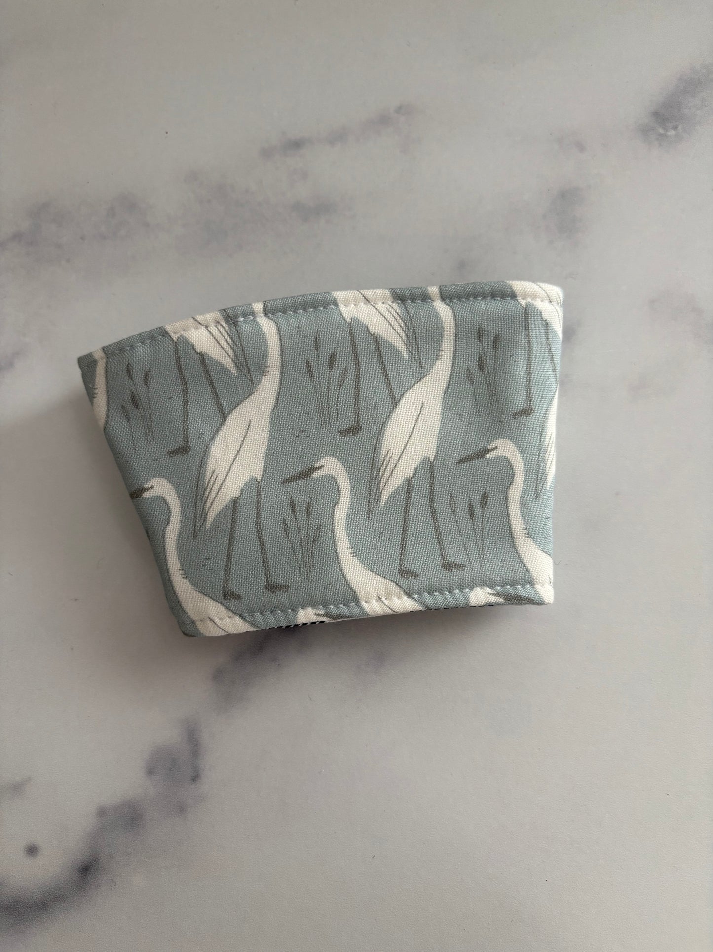 Egrets - Coastal Calm Henry - Reusable Coffee Sleeve
