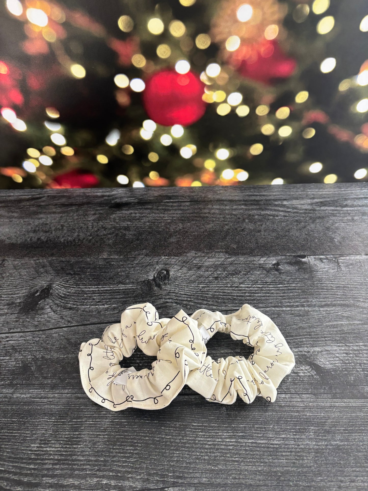 Have Yourself a Merry Little Christmas - Cotton Scrunchie
