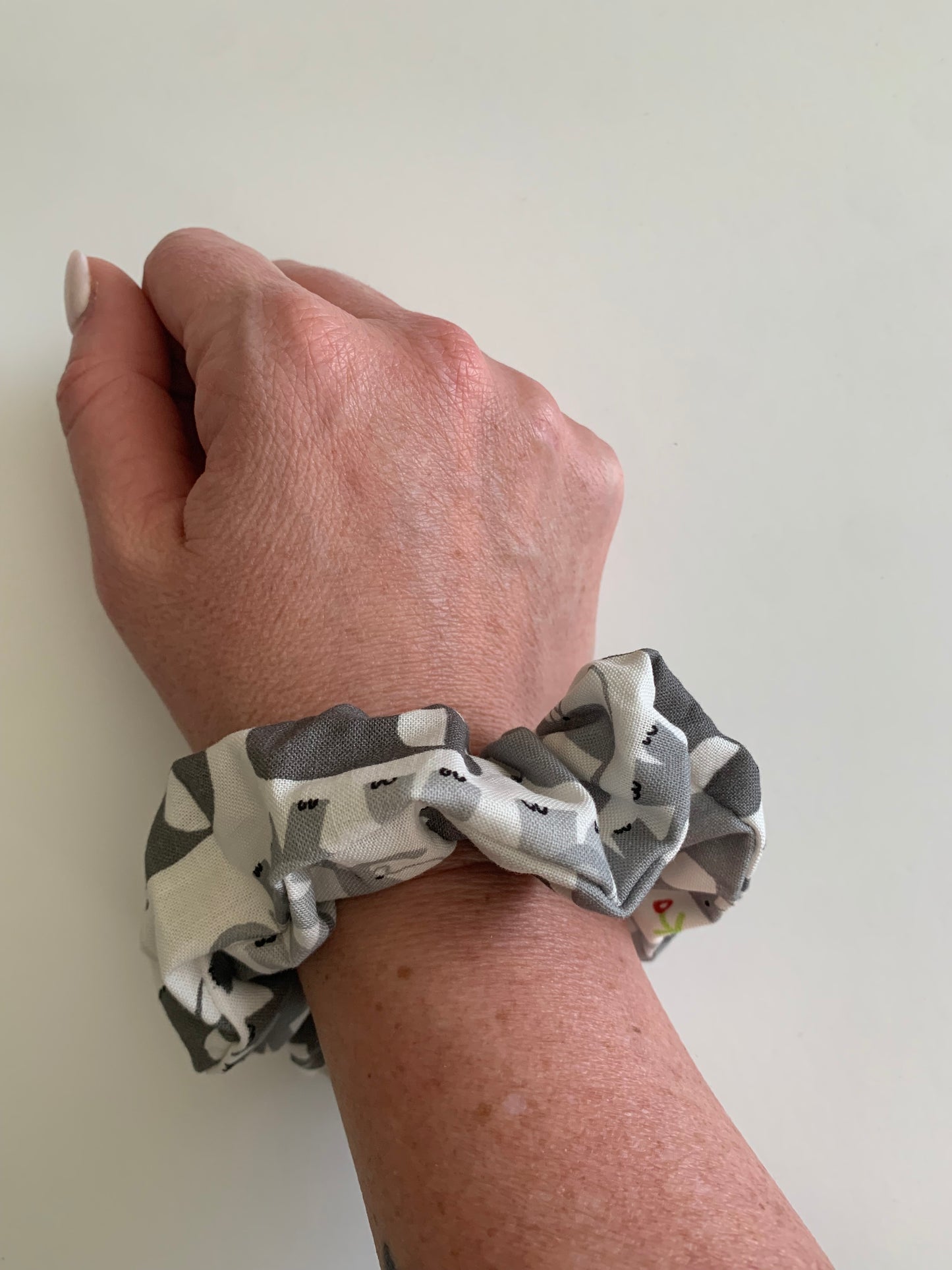 Elephants Marching - Cotton Scrunchie