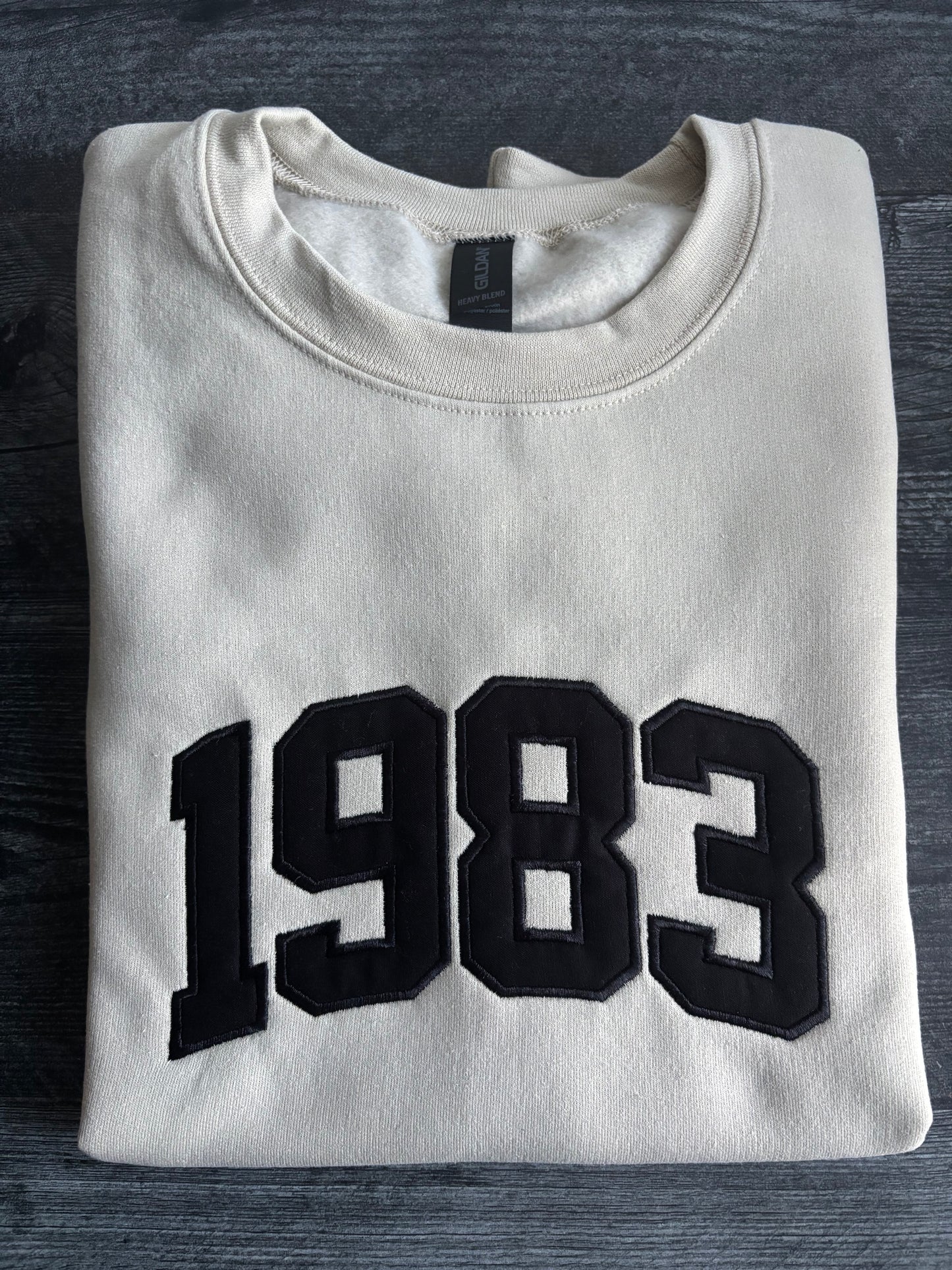 Year - Custom Appliqué Sweatshirt