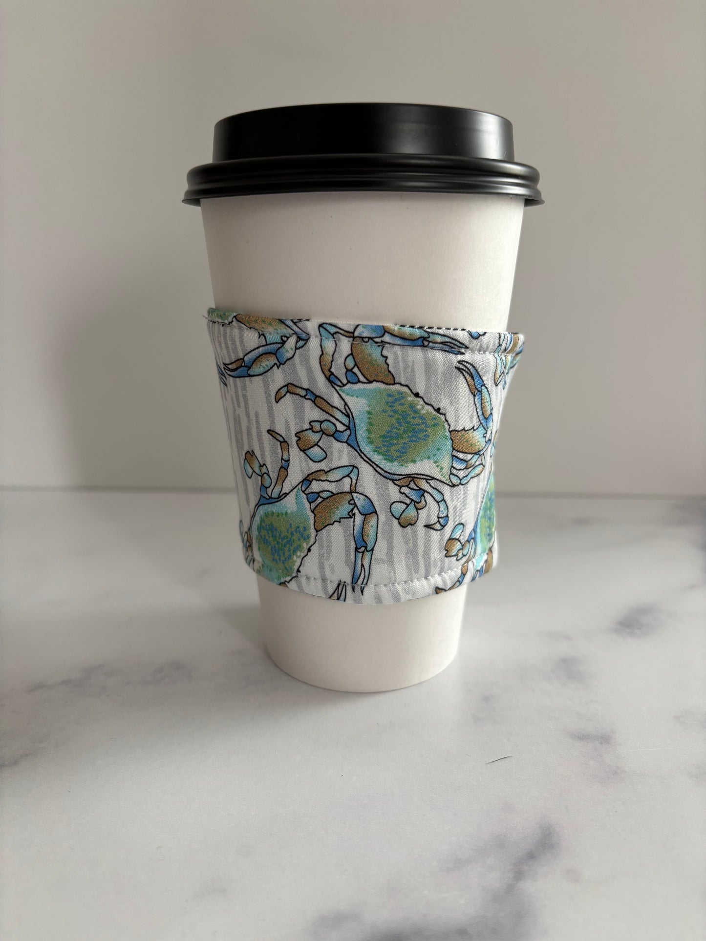 Blue Crab - Reusable Coffee Sleeve