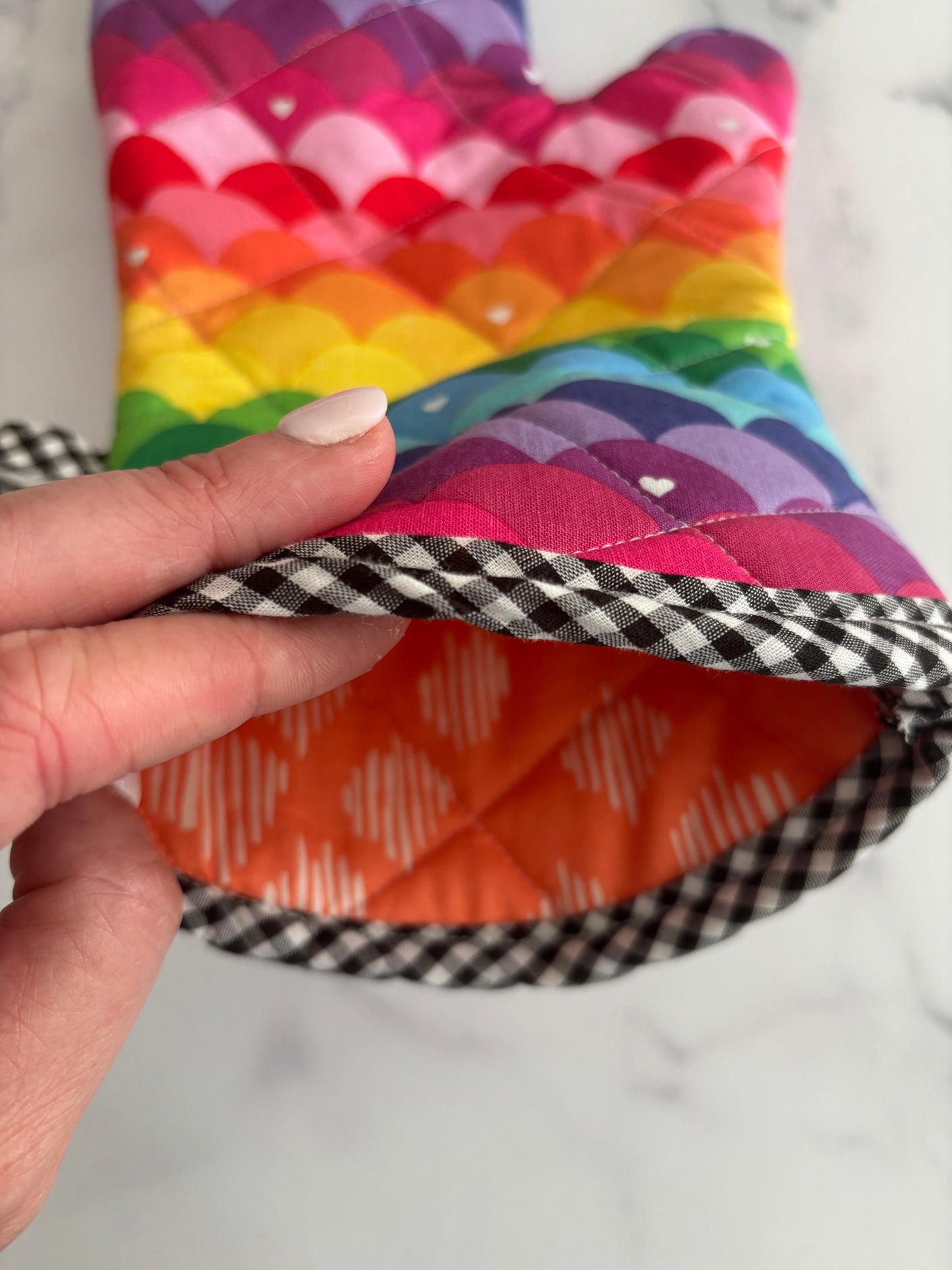 Rainbow Scales - Oven Mitt