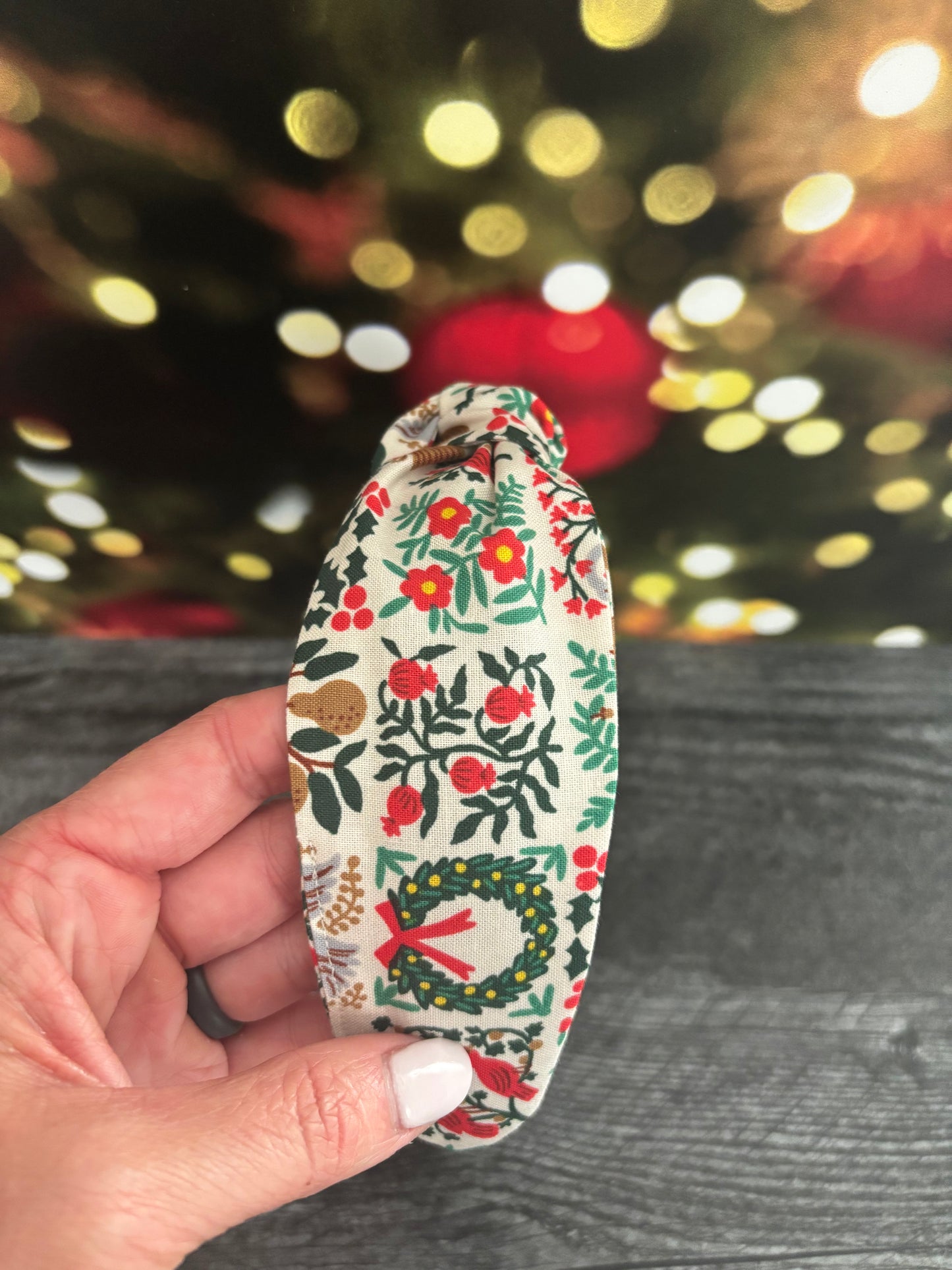 Christmastide Cream - Knotted Headband