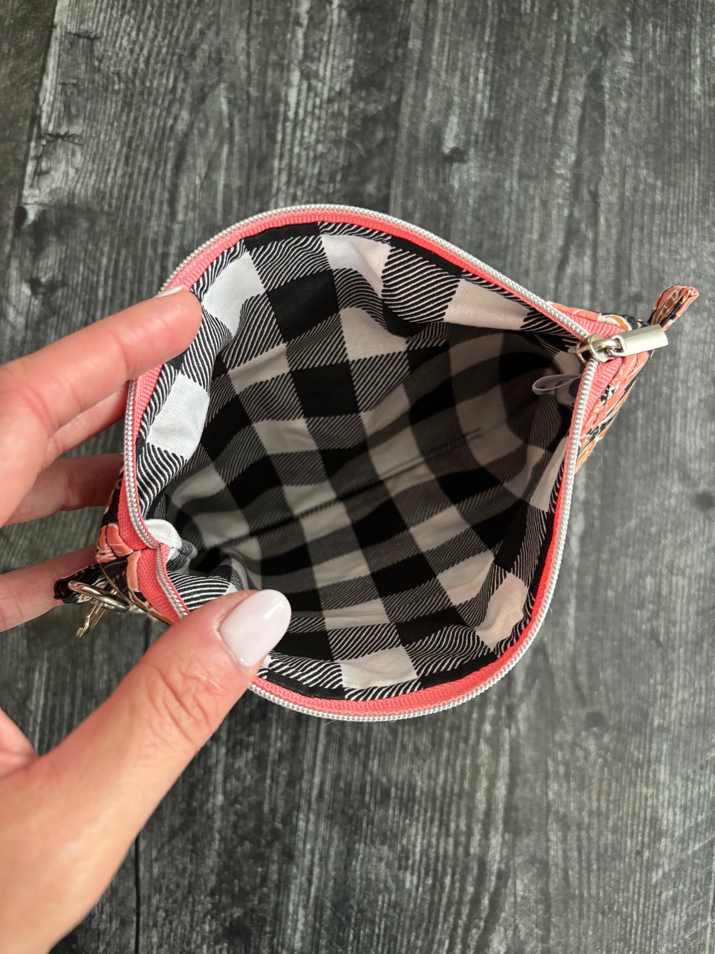 Crafted Blooms - Zippered Pouch (Medium Sized)