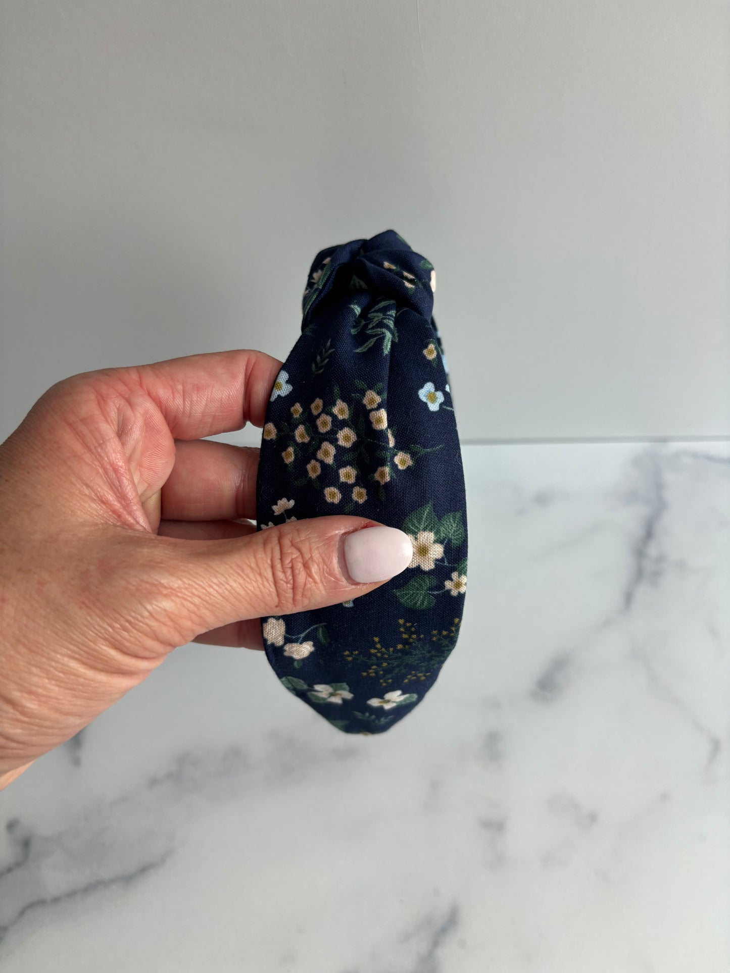 Hawthorn Navy - Knotted Headband