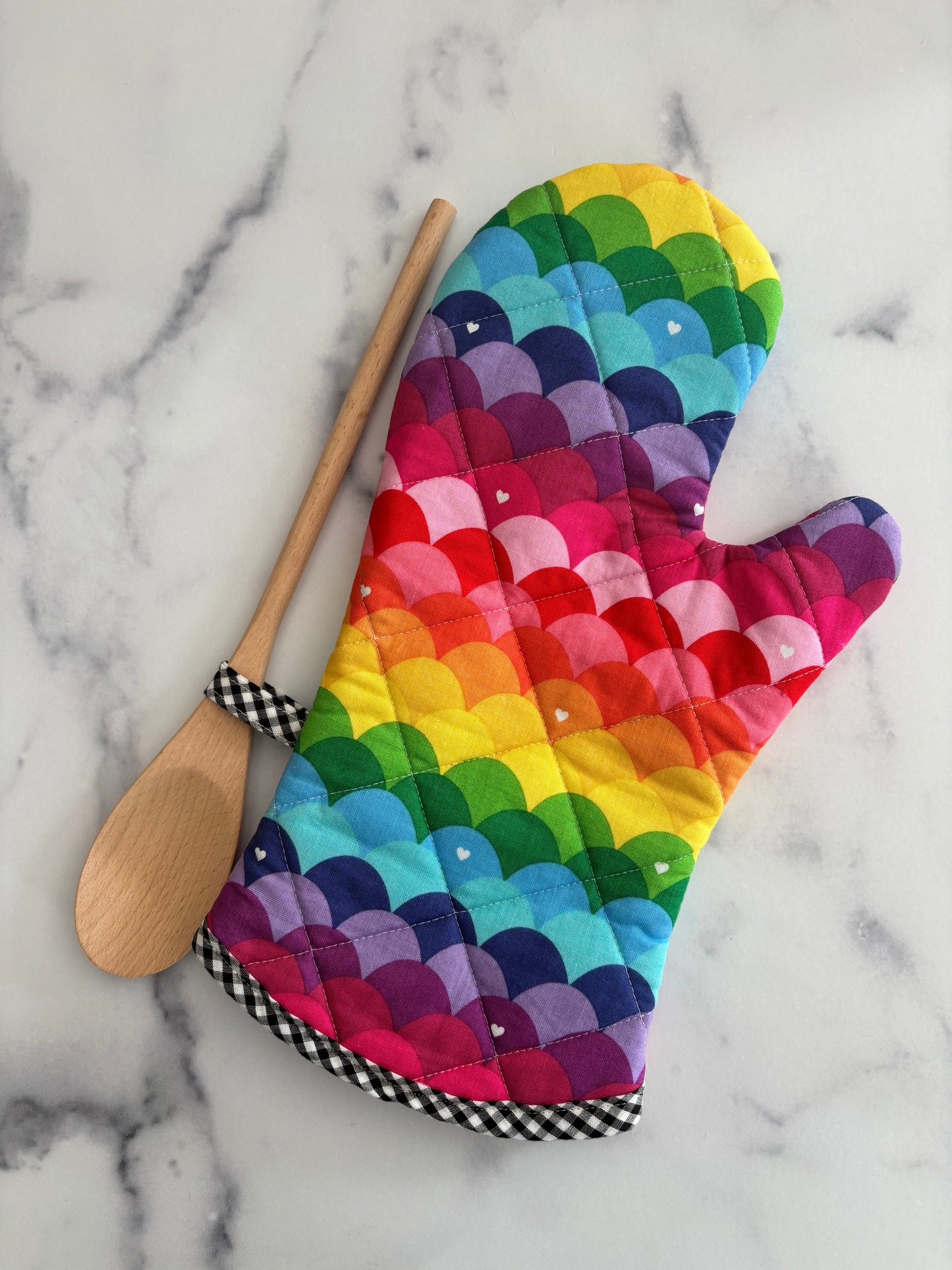 Rainbow Scales - Oven Mitt