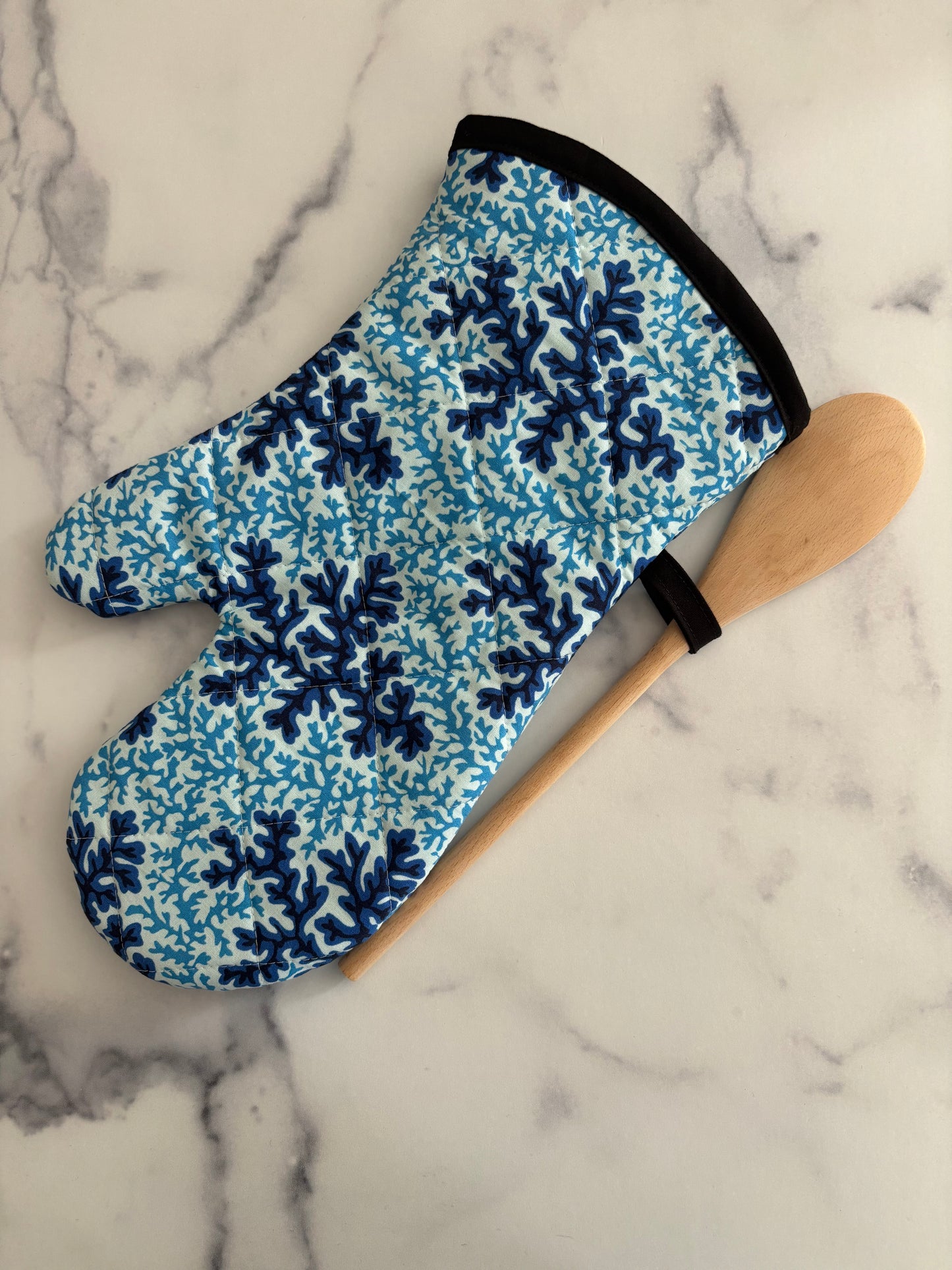Blue Coral - Oven Mitt