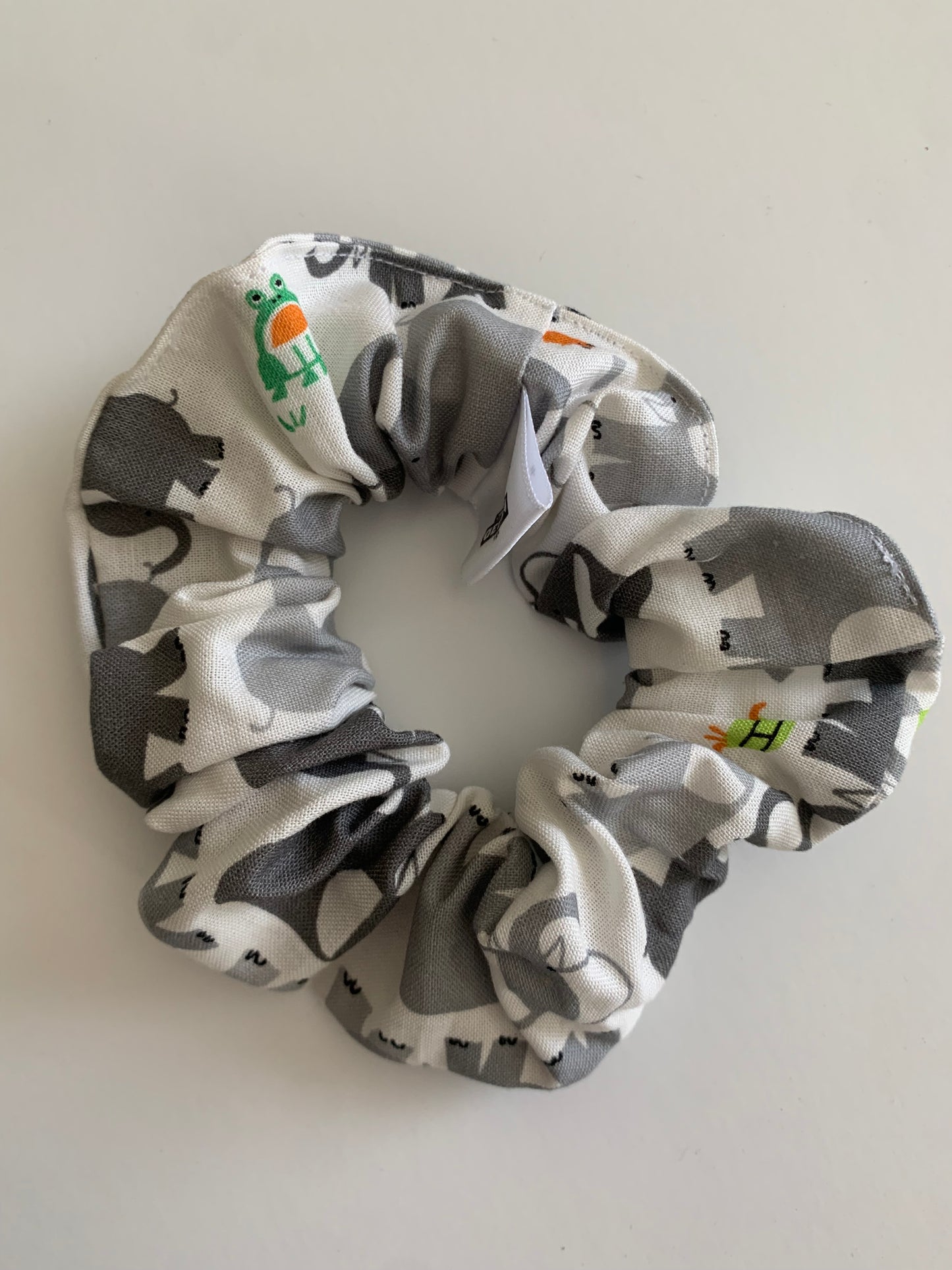 Elephants Marching - Cotton Scrunchie