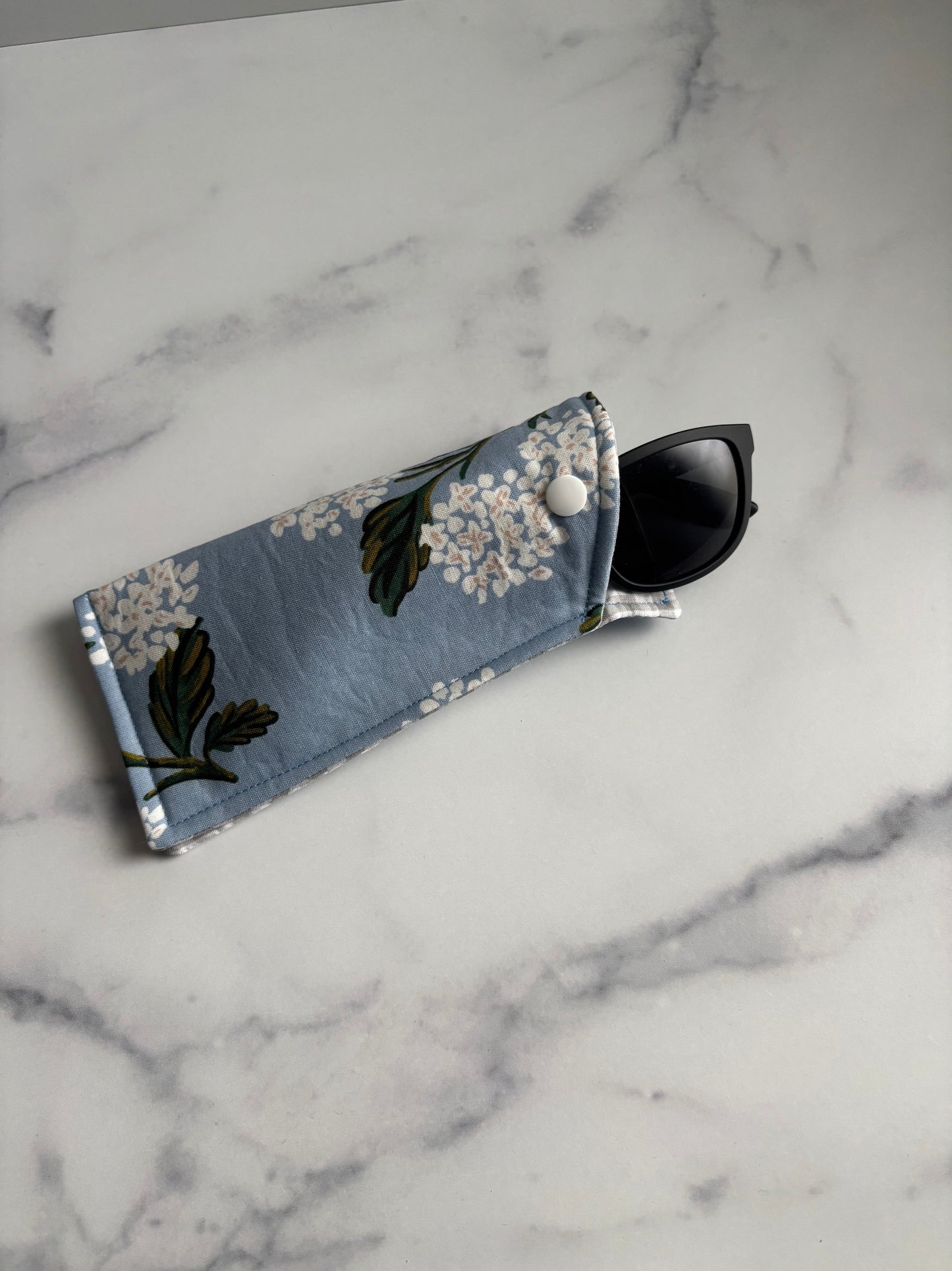Hydrangeas on Blue - Glasses Case
