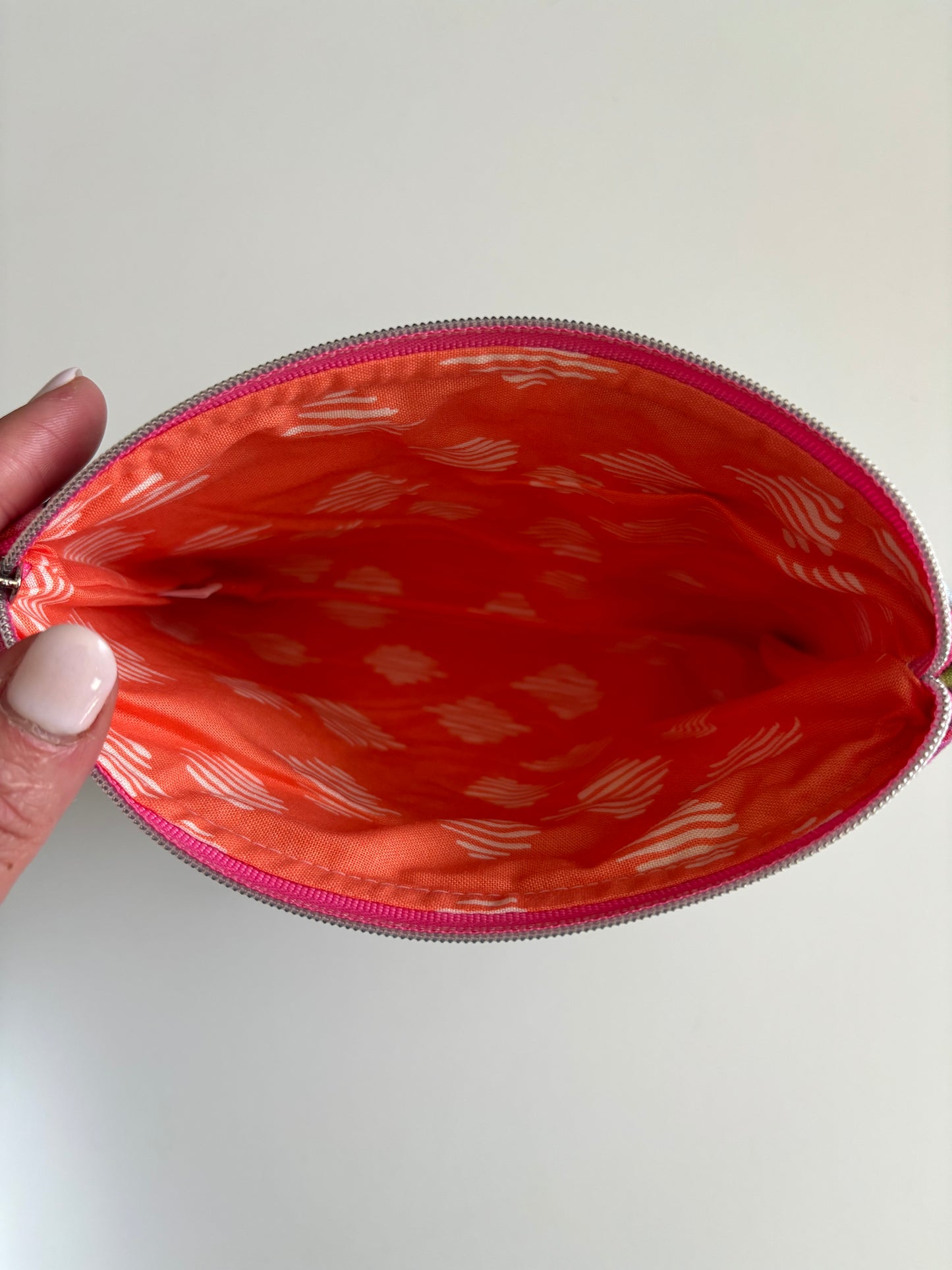 Blissful Blooms - Zippered Pouch (Medium Sized)