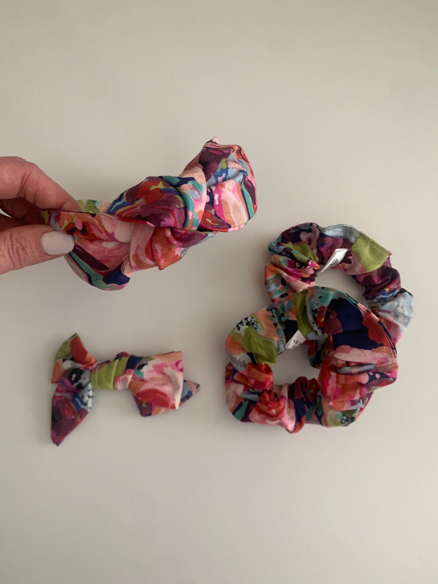 Blissful Blooms - Cotton Scrunchie