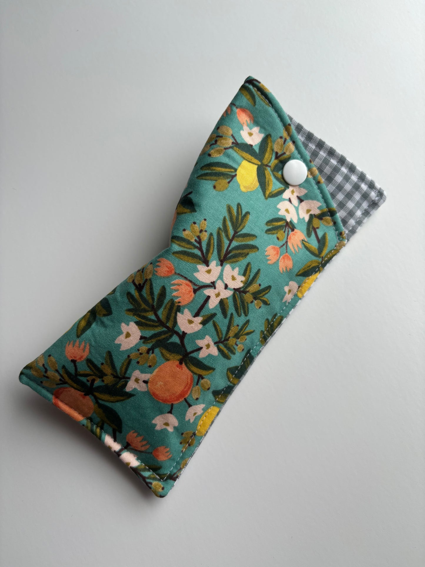 Citrus Floral Teal - Glasses Case