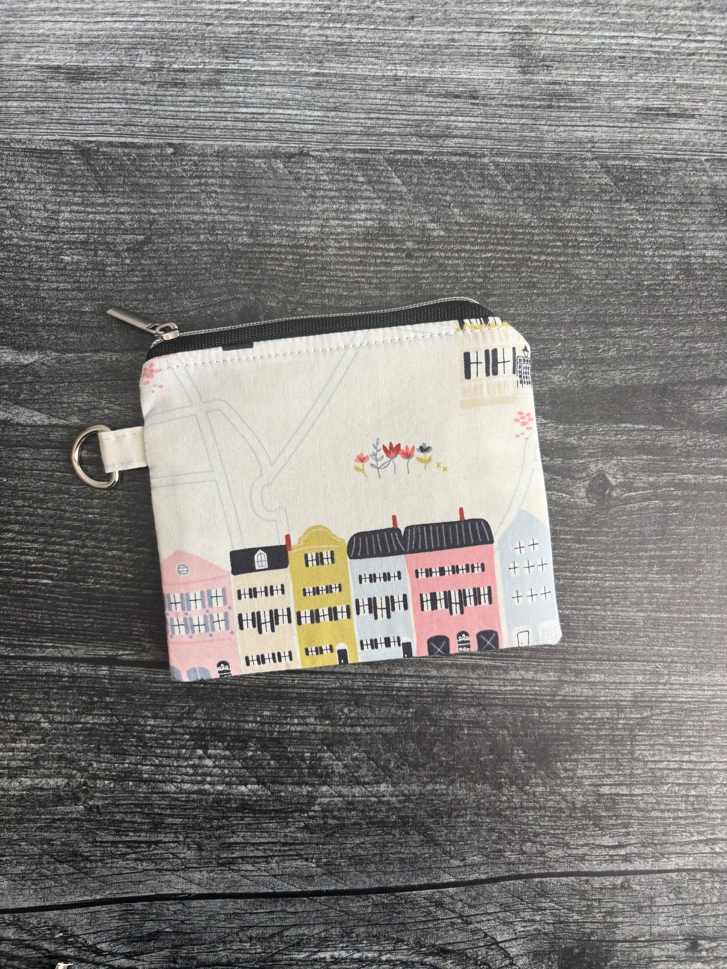 Rainbow Row - Zippered Pouch (Mini Sized)