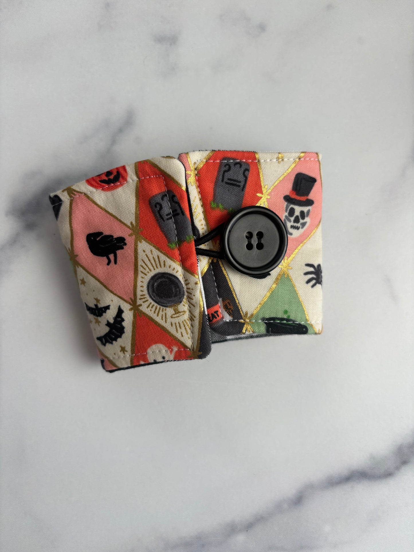Halloween Argyle - Reusable Coffee Sleeve