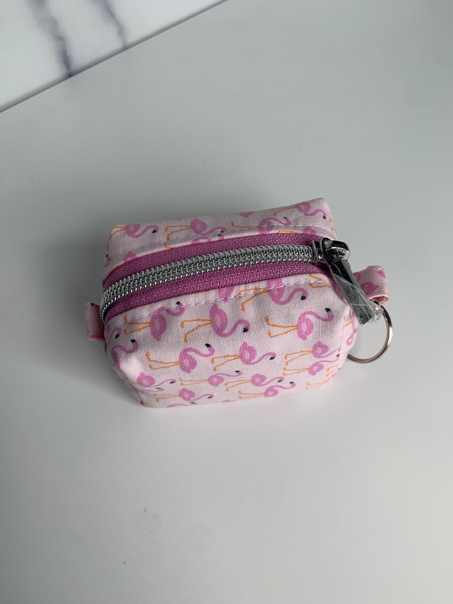 Flamingos on Pink - Waste Bag Dispenser