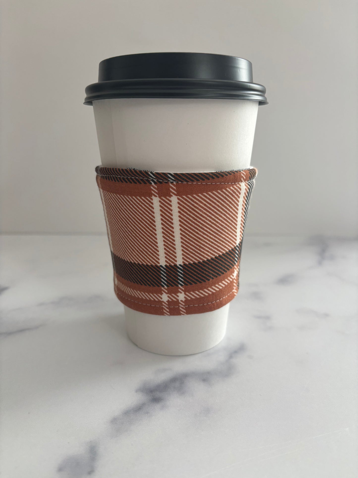 Rustic Plaid - Reusable Coffee Sleeve