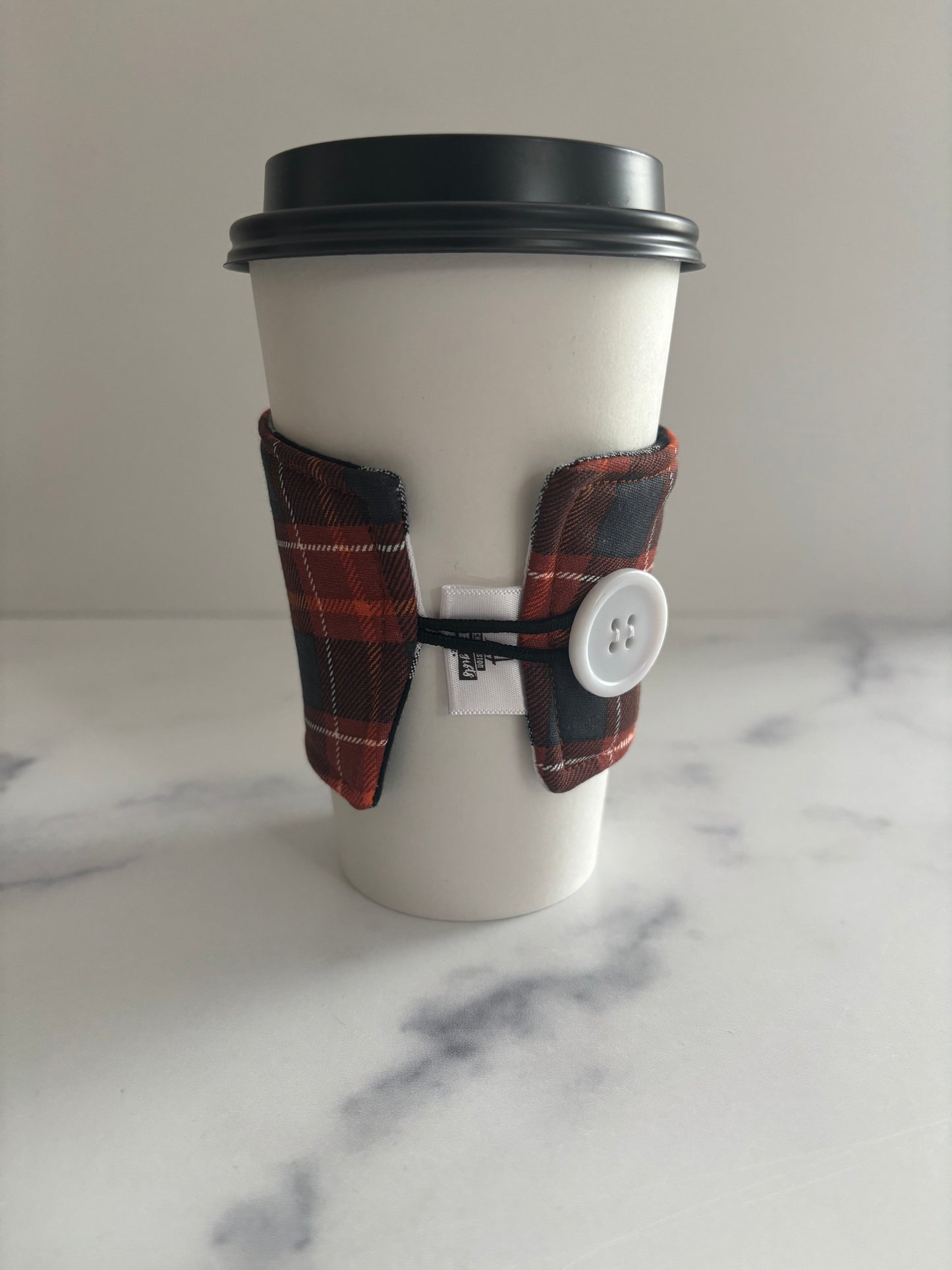 Harvest Plaid - Reusable Coffee Sleeve