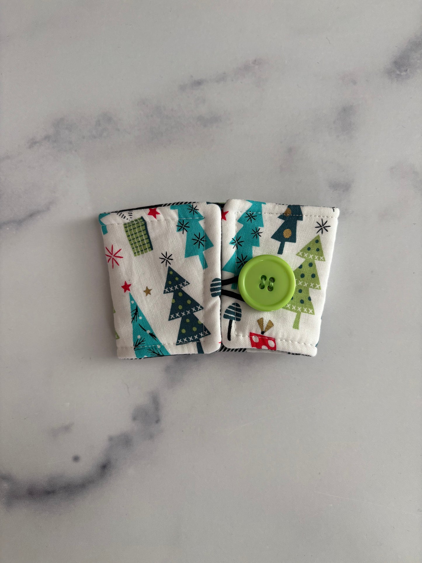 Retro Trees - Reusable Coffee Sleeve