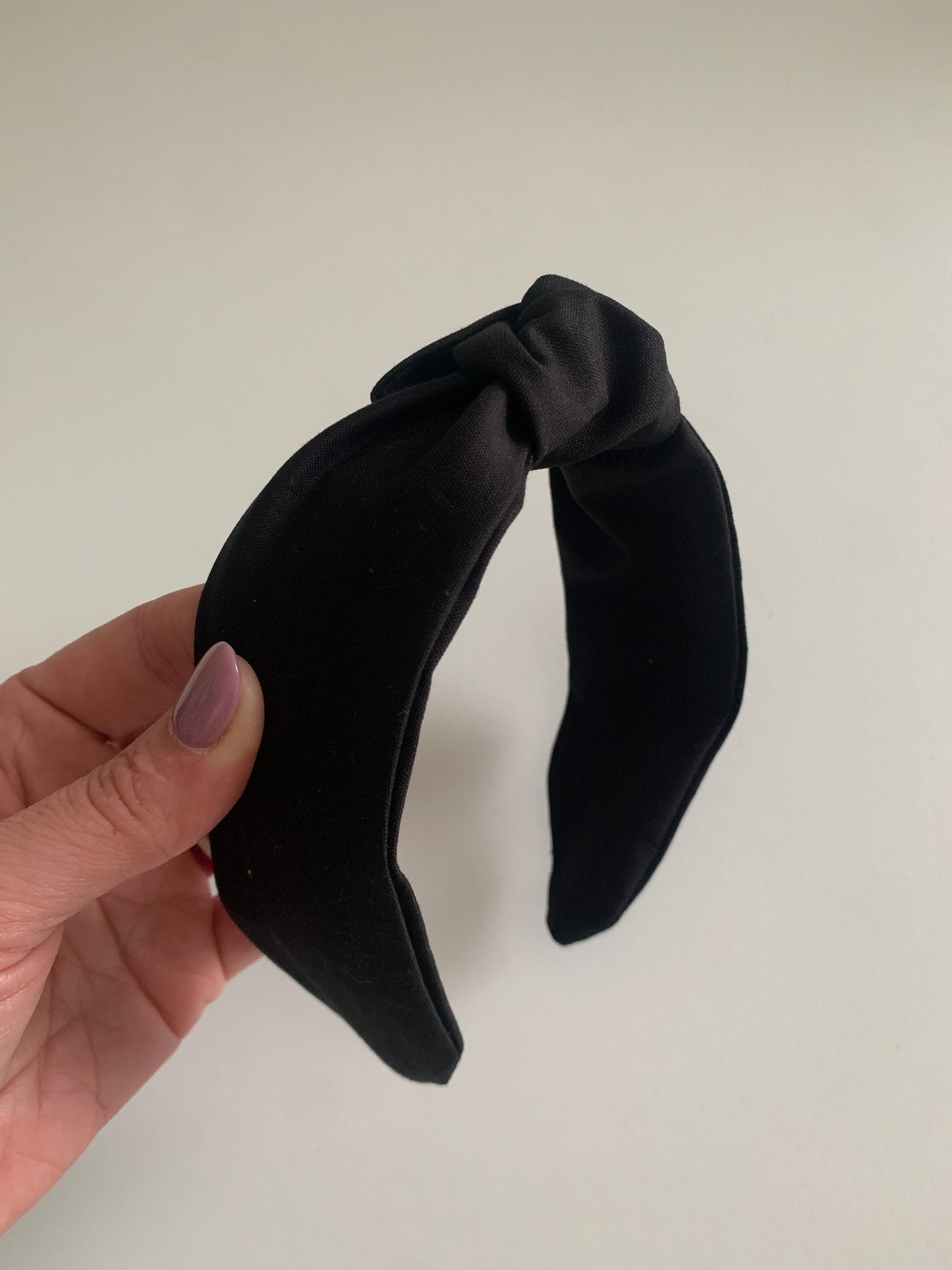 Solid Black - Knotted Headband
