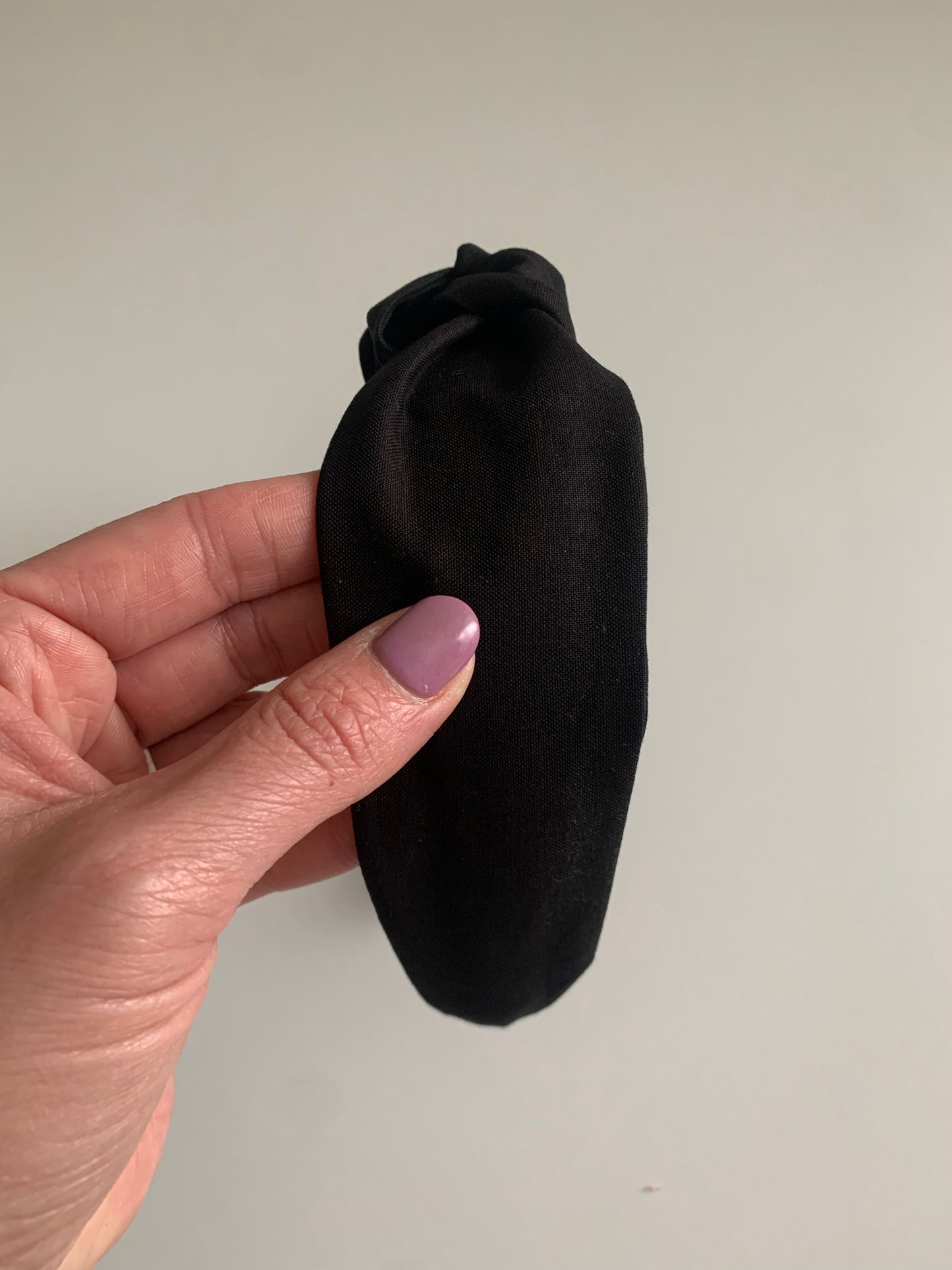 Solid Black - Knotted Headband