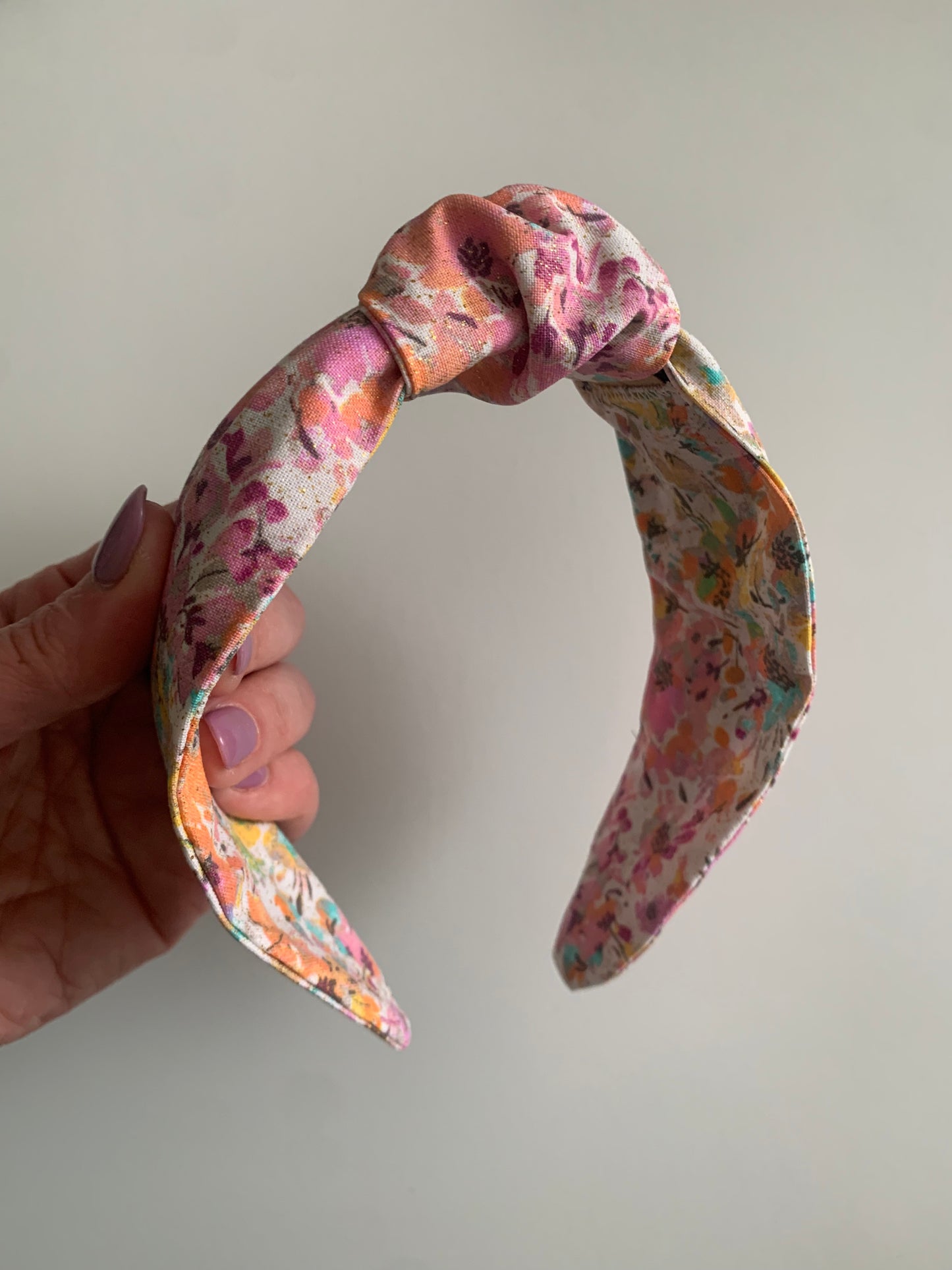 Sparkly Floral - Knotted Headband