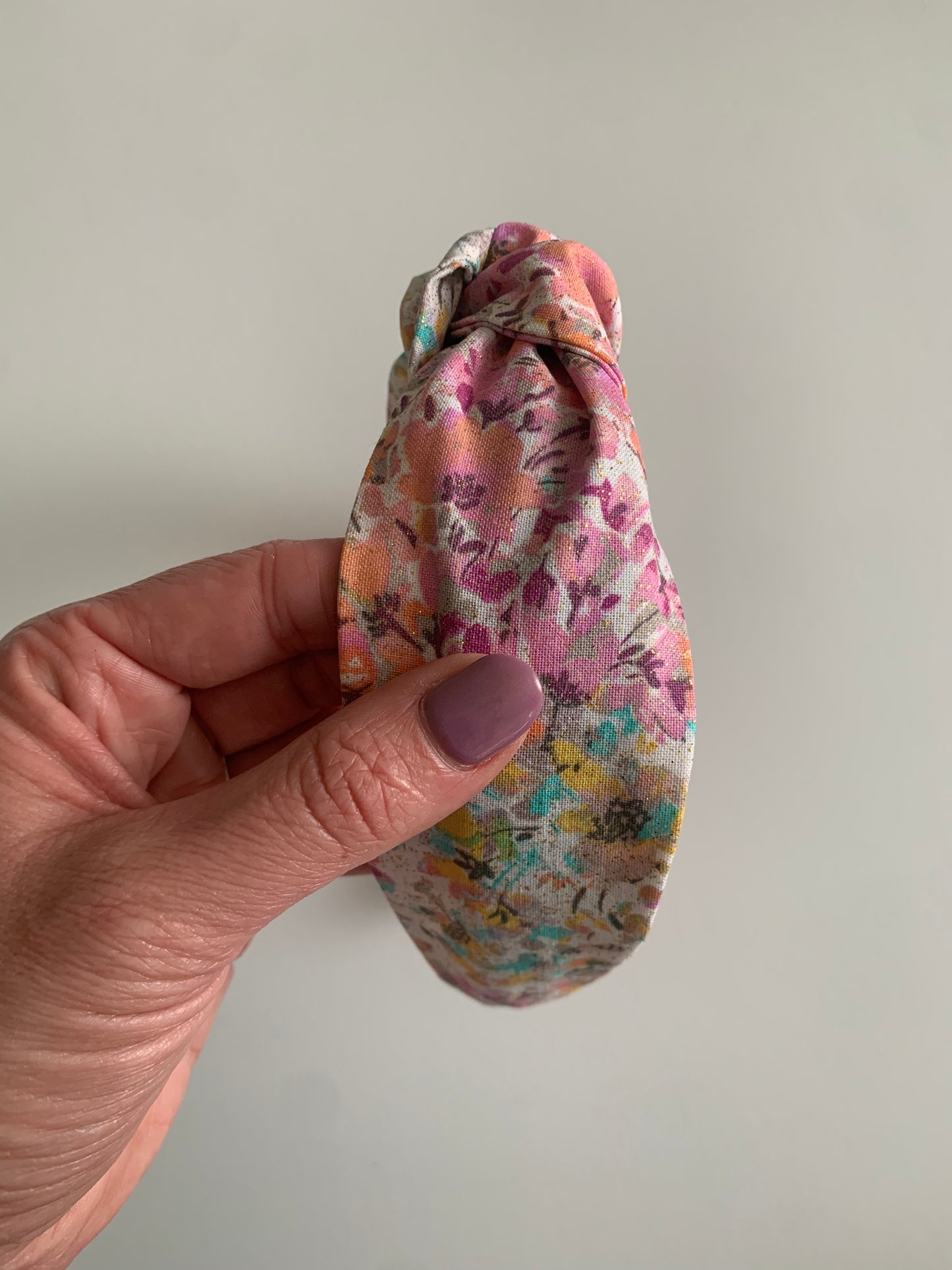 Sparkly Floral - Knotted Headband
