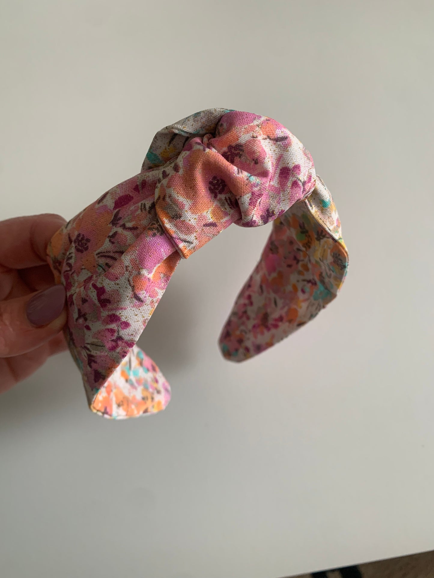 Sparkly Floral - Knotted Headband