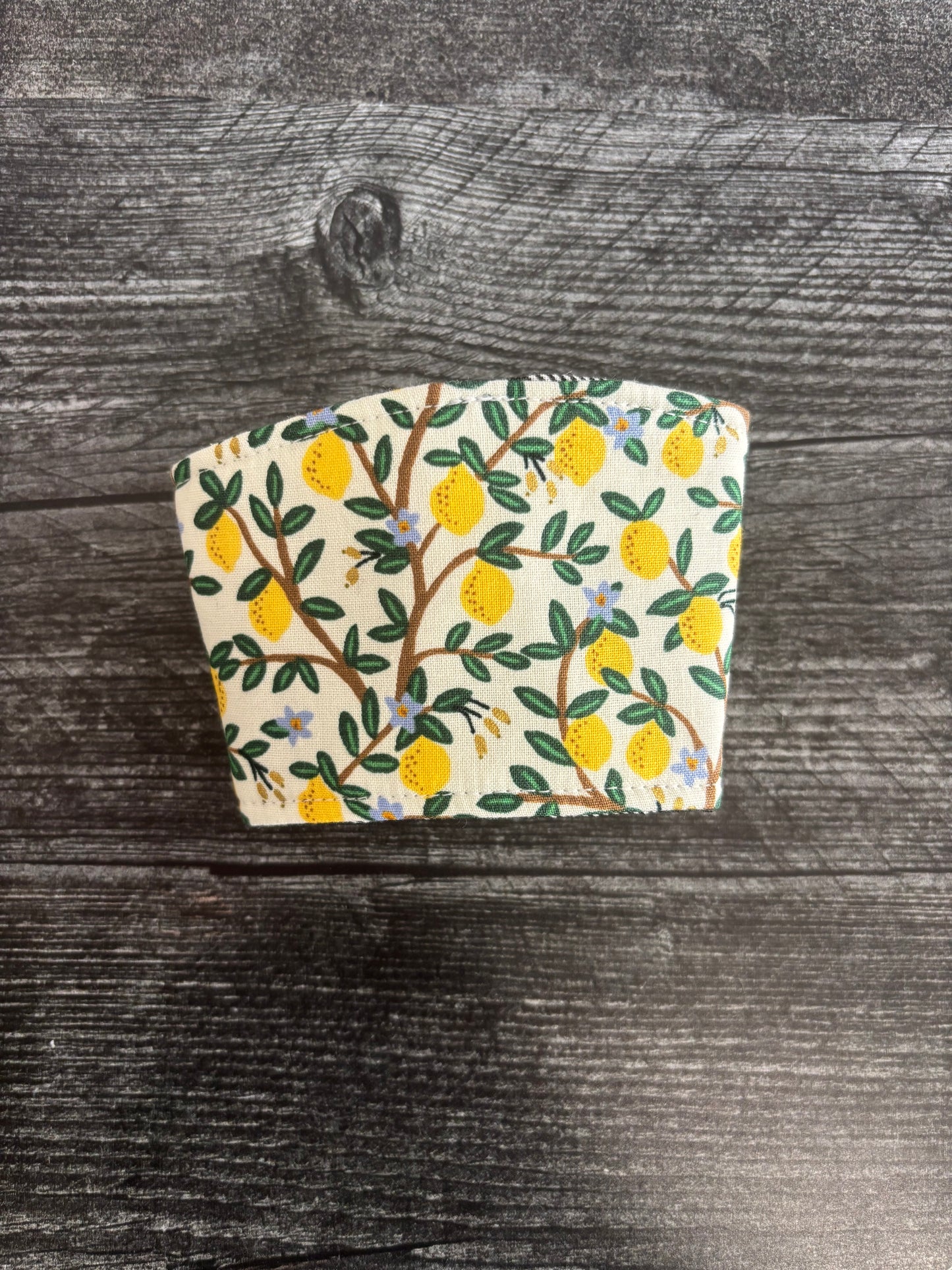 Lemon Grove Cream - Reusable Coffee Sleeve