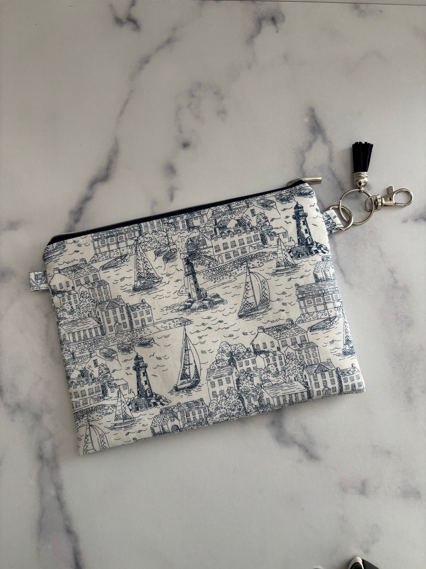 Harbour View - Zippered Pouch (Medium Sized)