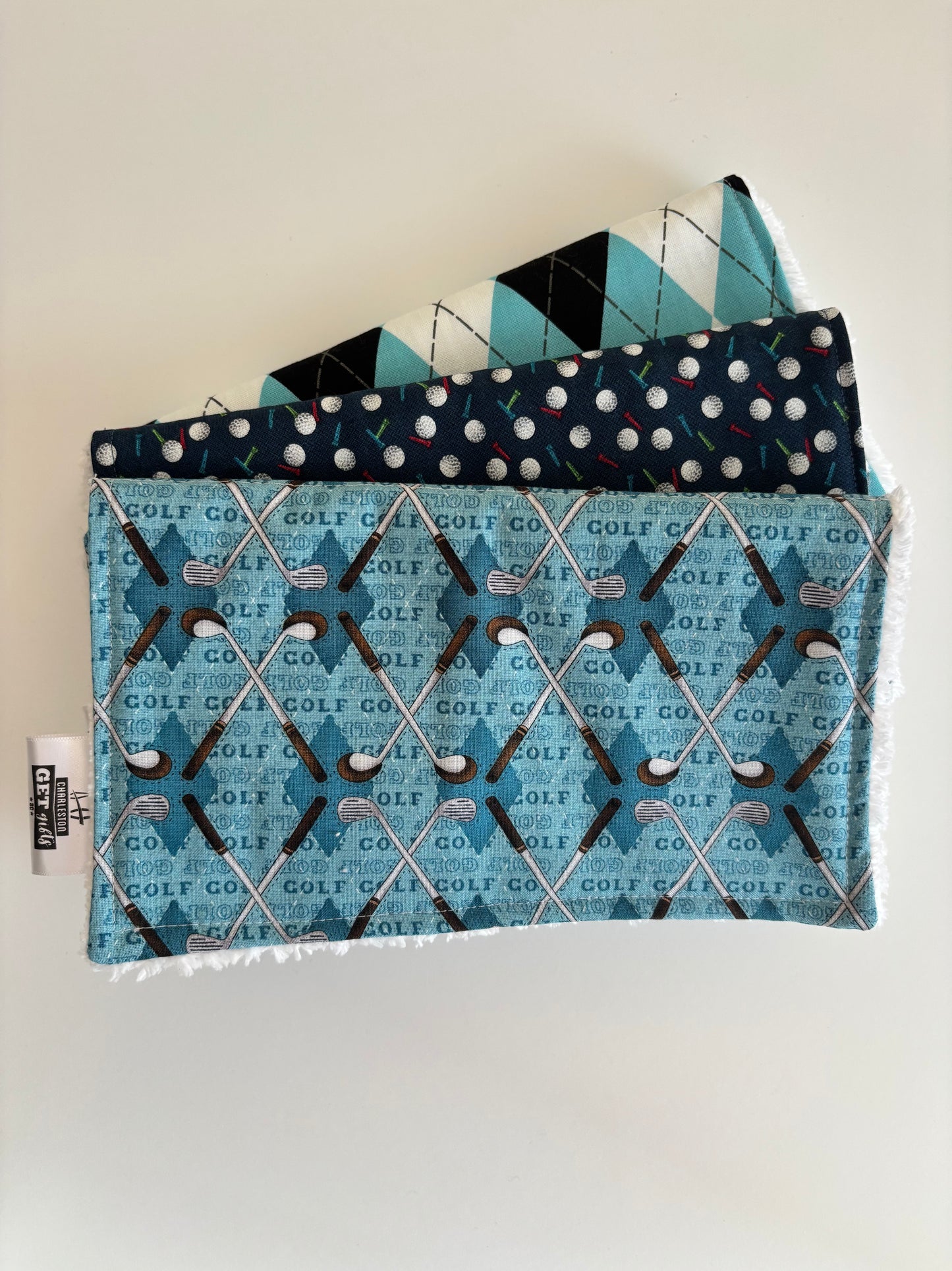 Golf - Burp Cloth Set