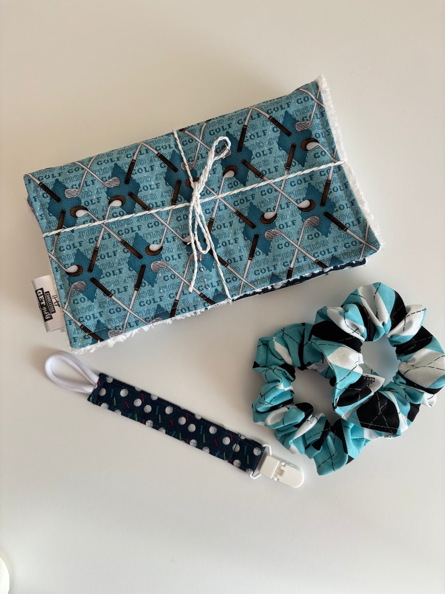 Golf - Burp Cloth Set