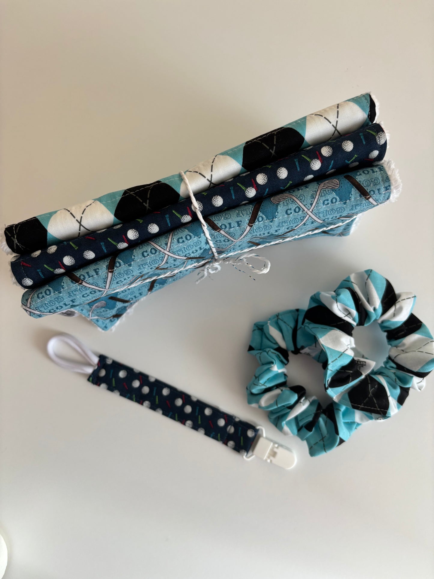 Golf - Burp Cloth Set
