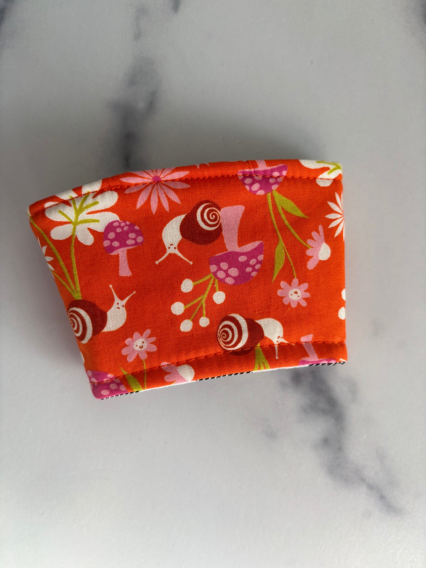 Snail Garden - Reusable Coffee Sleeve