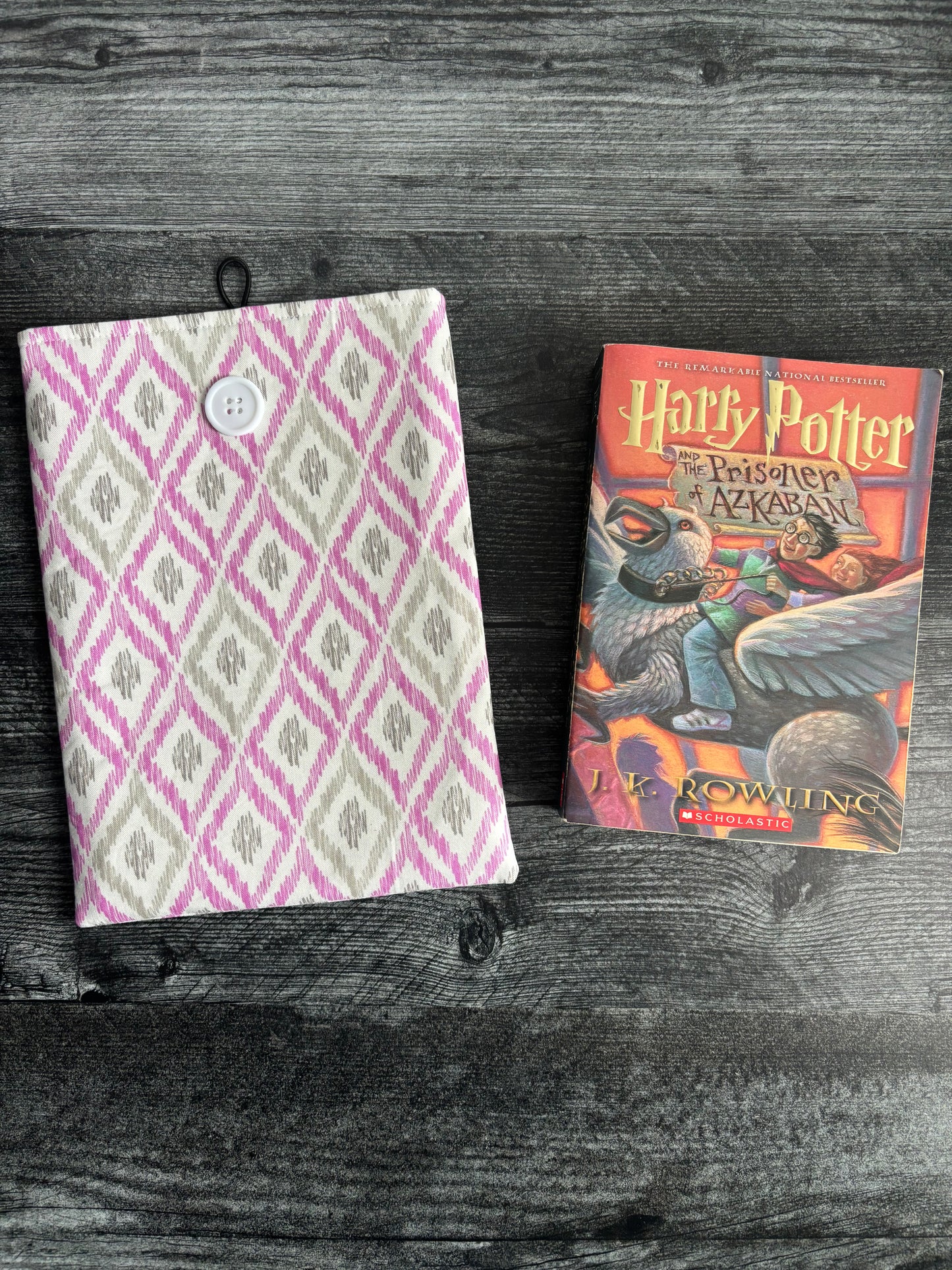 Ikat in Orchid - Book Sleeve