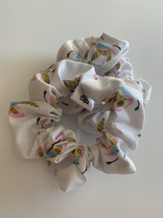 Sparkly Unicorn - Cotton Scrunchie