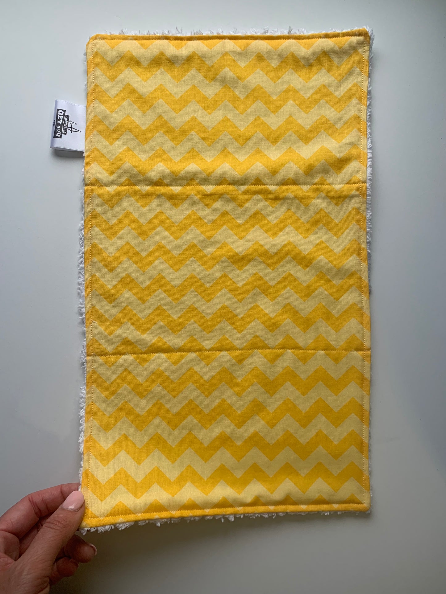 Bees on Baby Blue - Burp Cloths Set