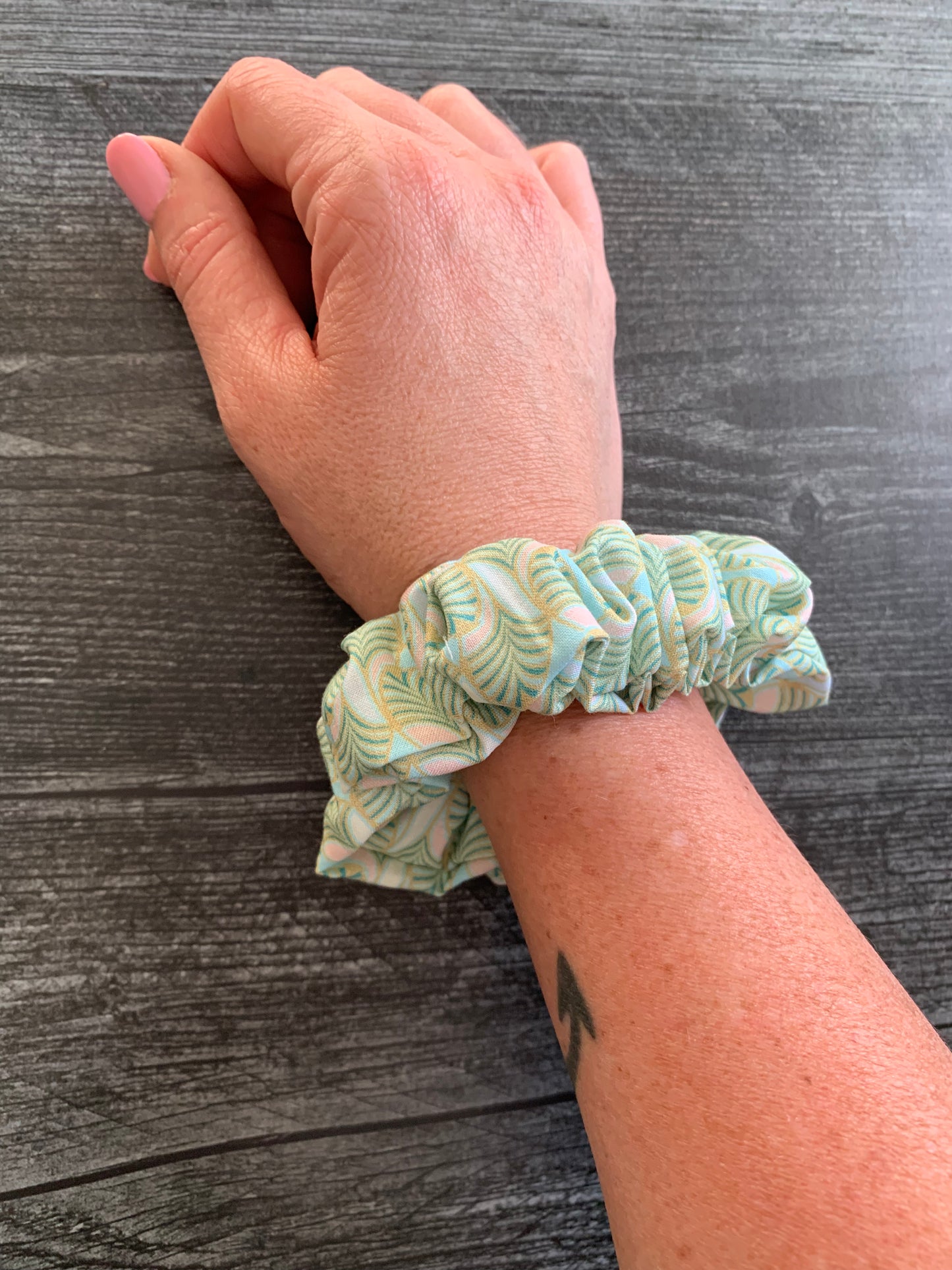 Geometric Pastels - Cotton Scrunchie
