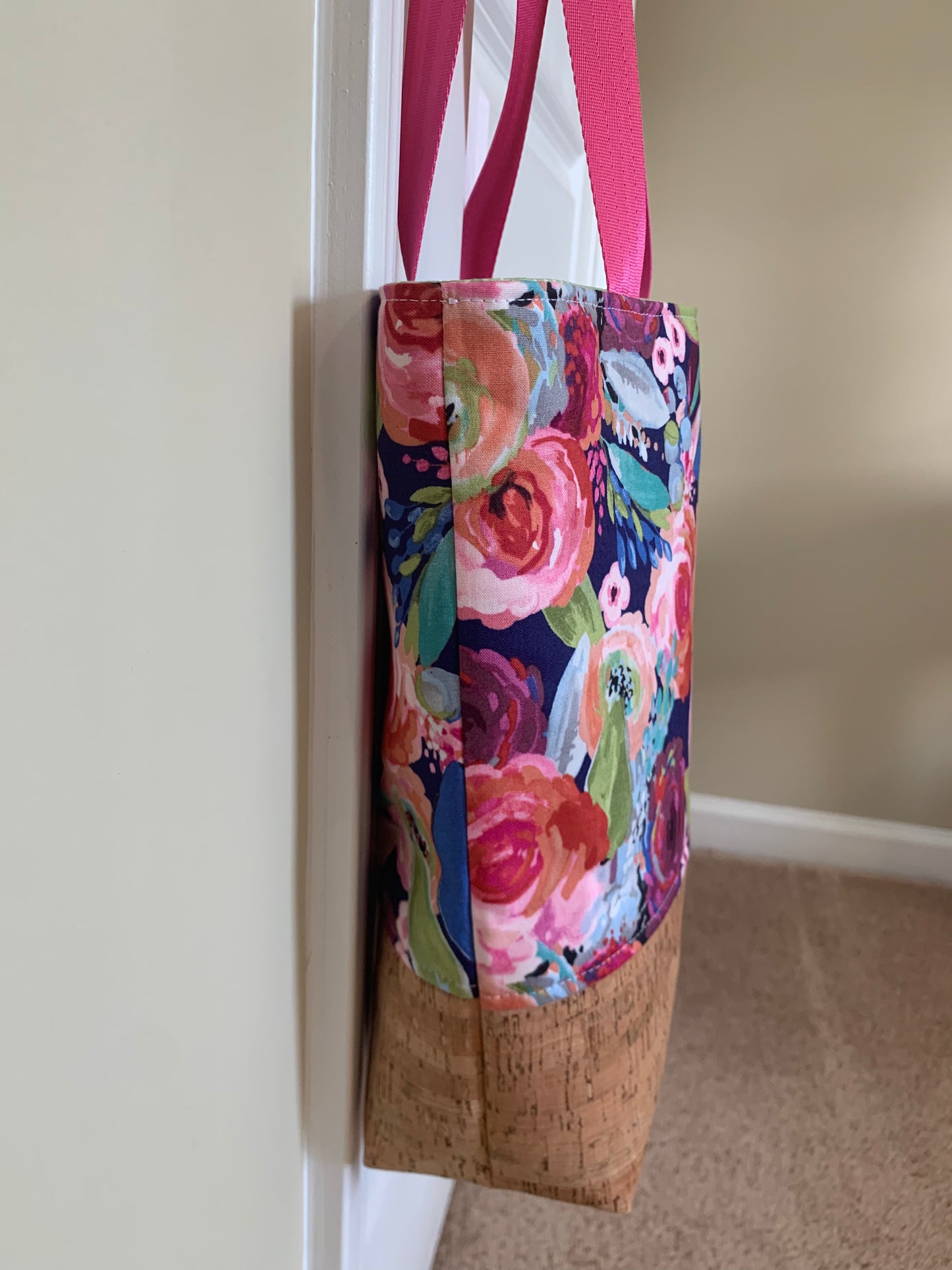 Blissful Blooms in Navy - Martes Tote