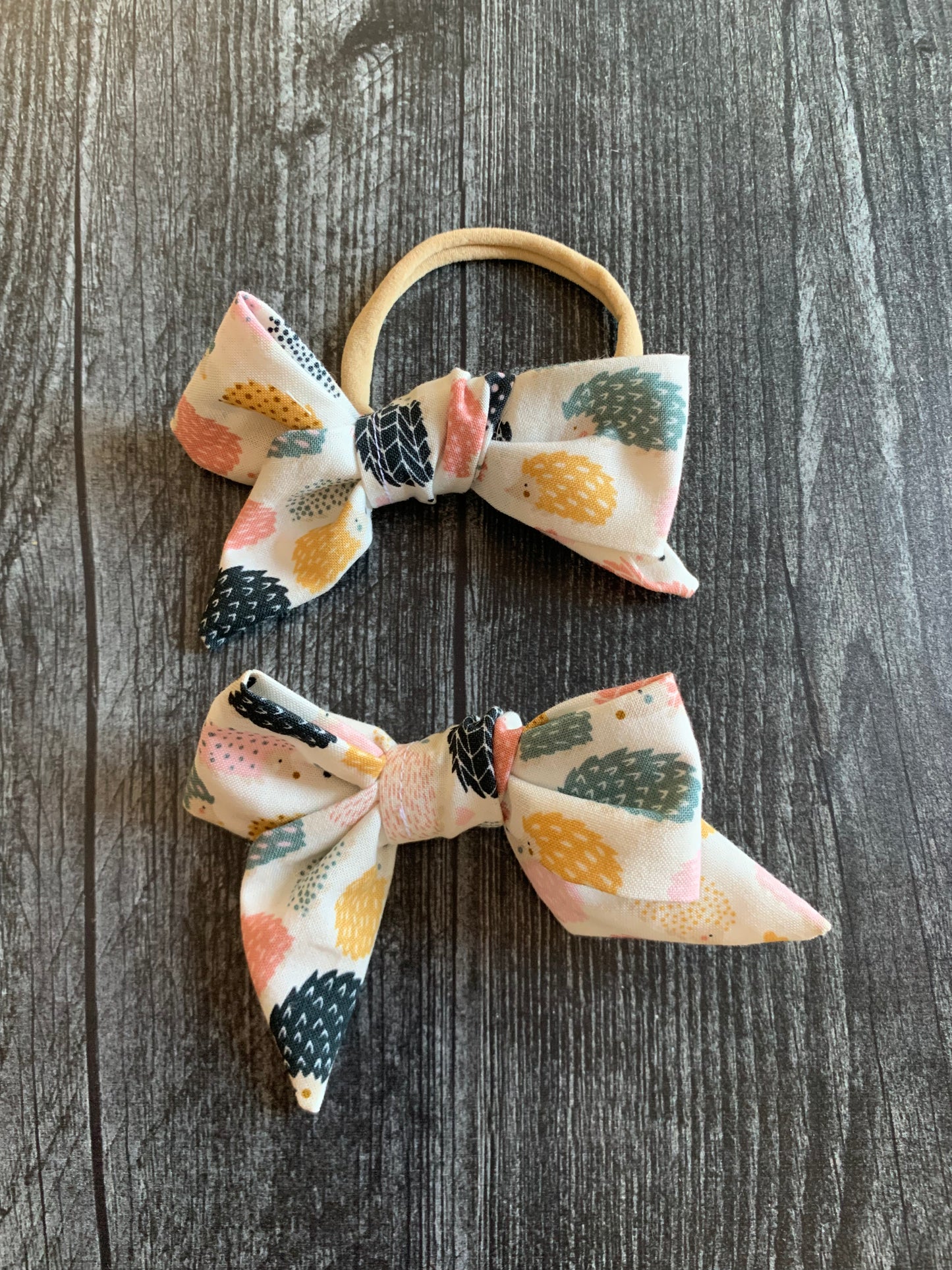 Prickles Hedgehog - Hair Bows